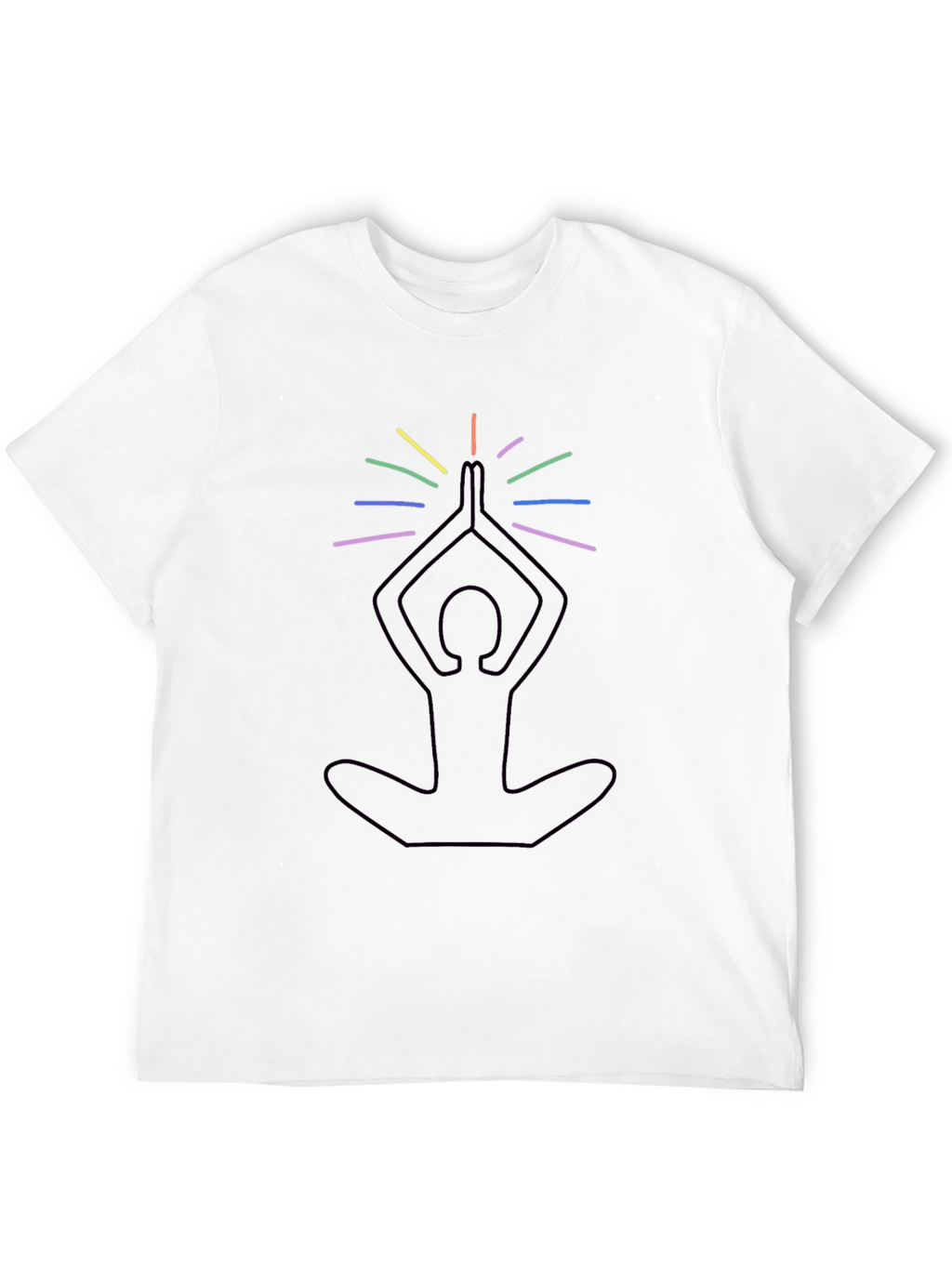 Yoga Meditation Rainbow Chakra T-Shirt