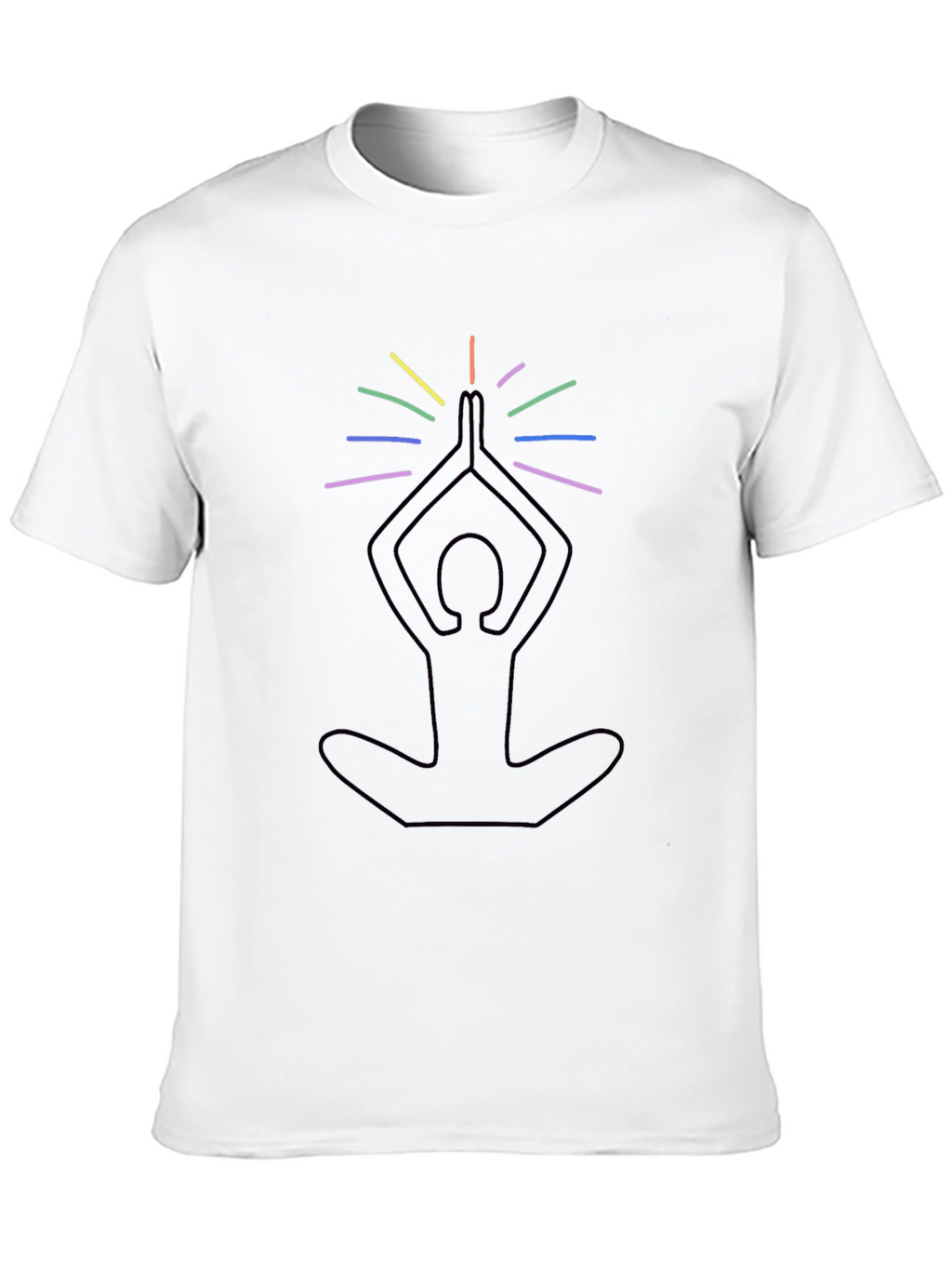 Yoga Meditation Rainbow Chakra T-Shirt