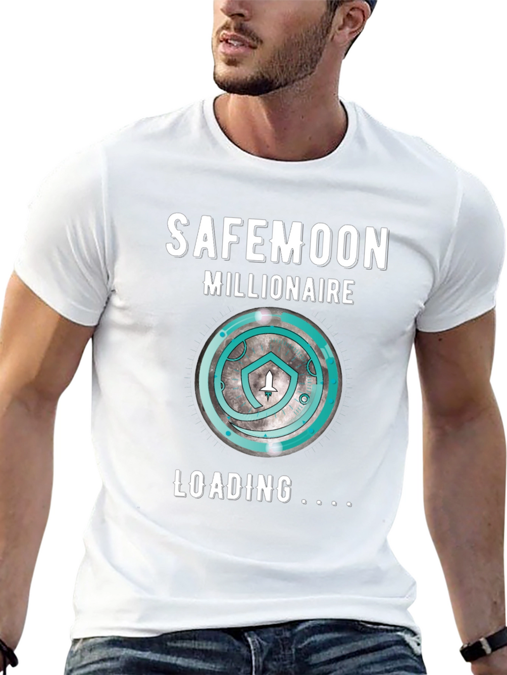 SafeMoon Millionaire Loading Black T-Shirt