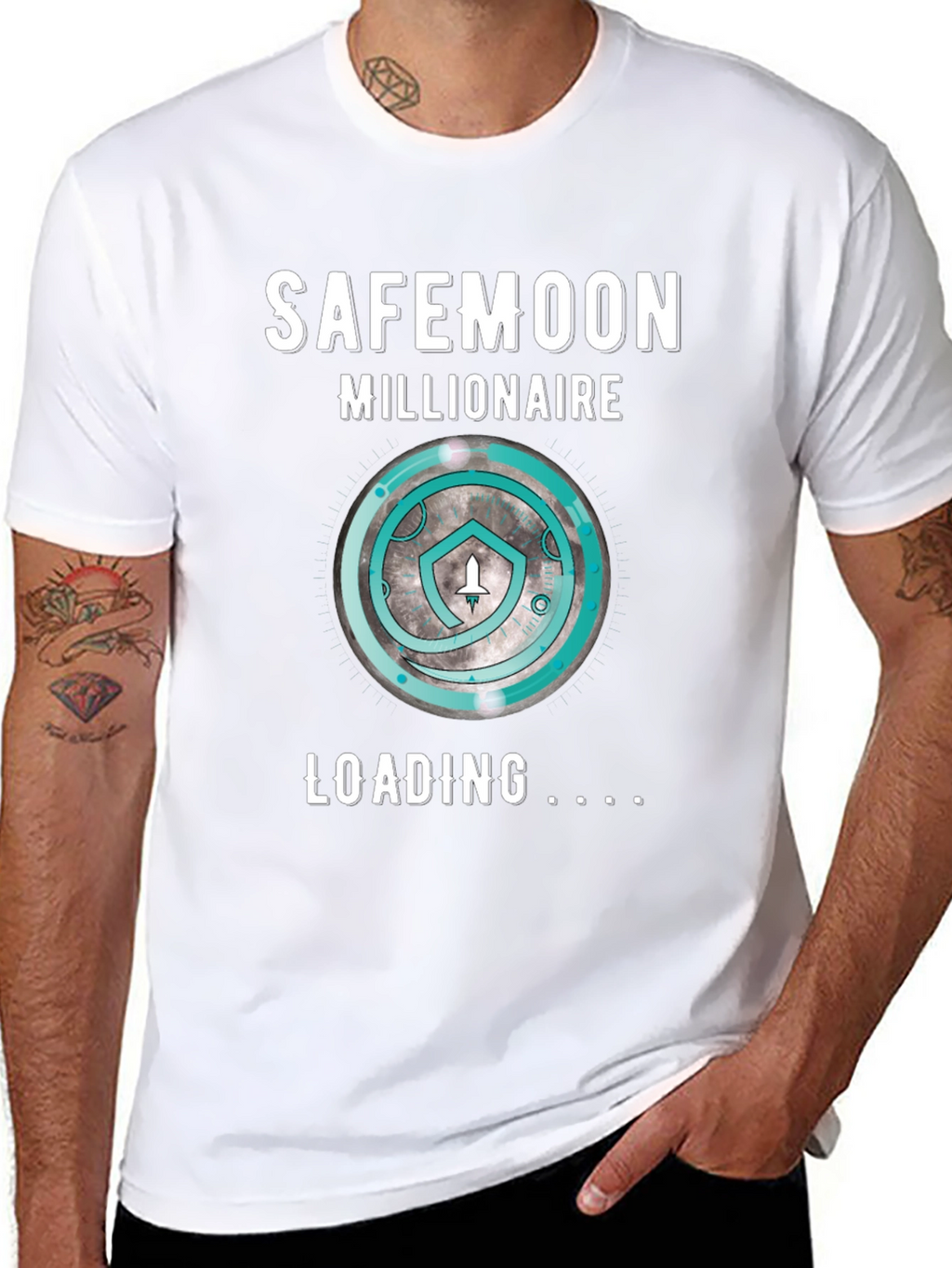 SafeMoon Millionaire Loading Black T-Shirt