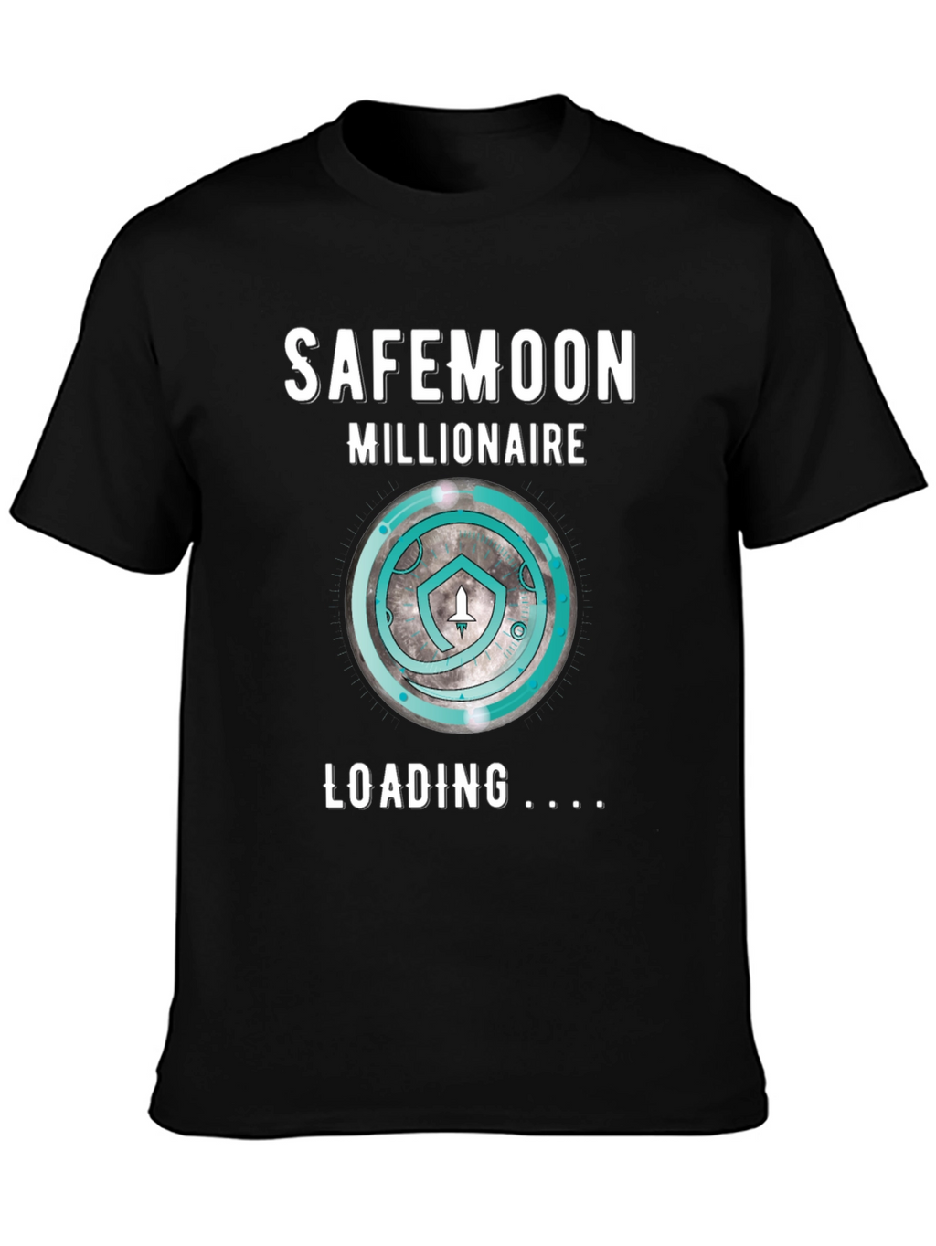 SafeMoon Millionaire Loading Black T-Shirt