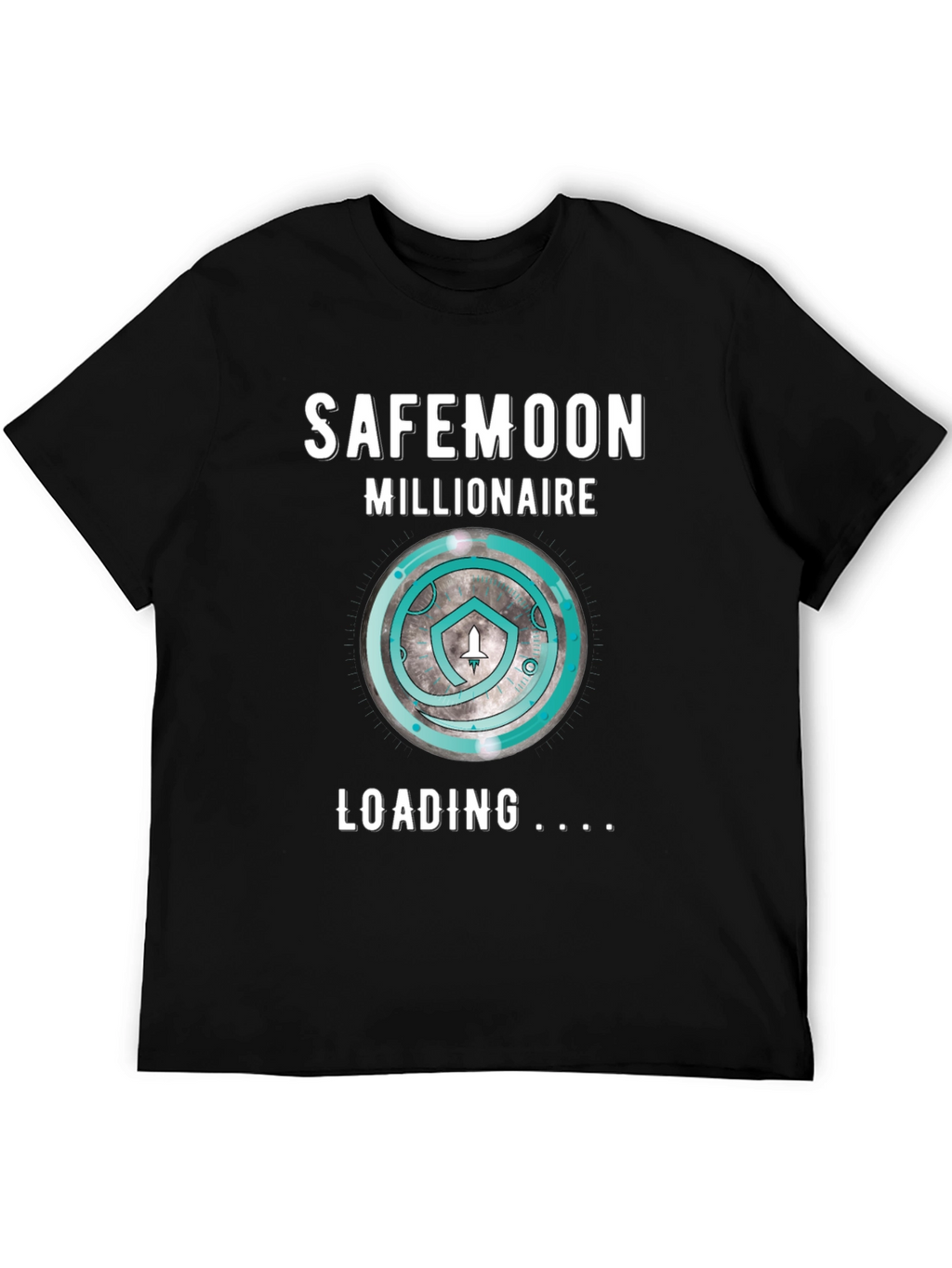 SafeMoon Millionaire Loading Black T-Shirt