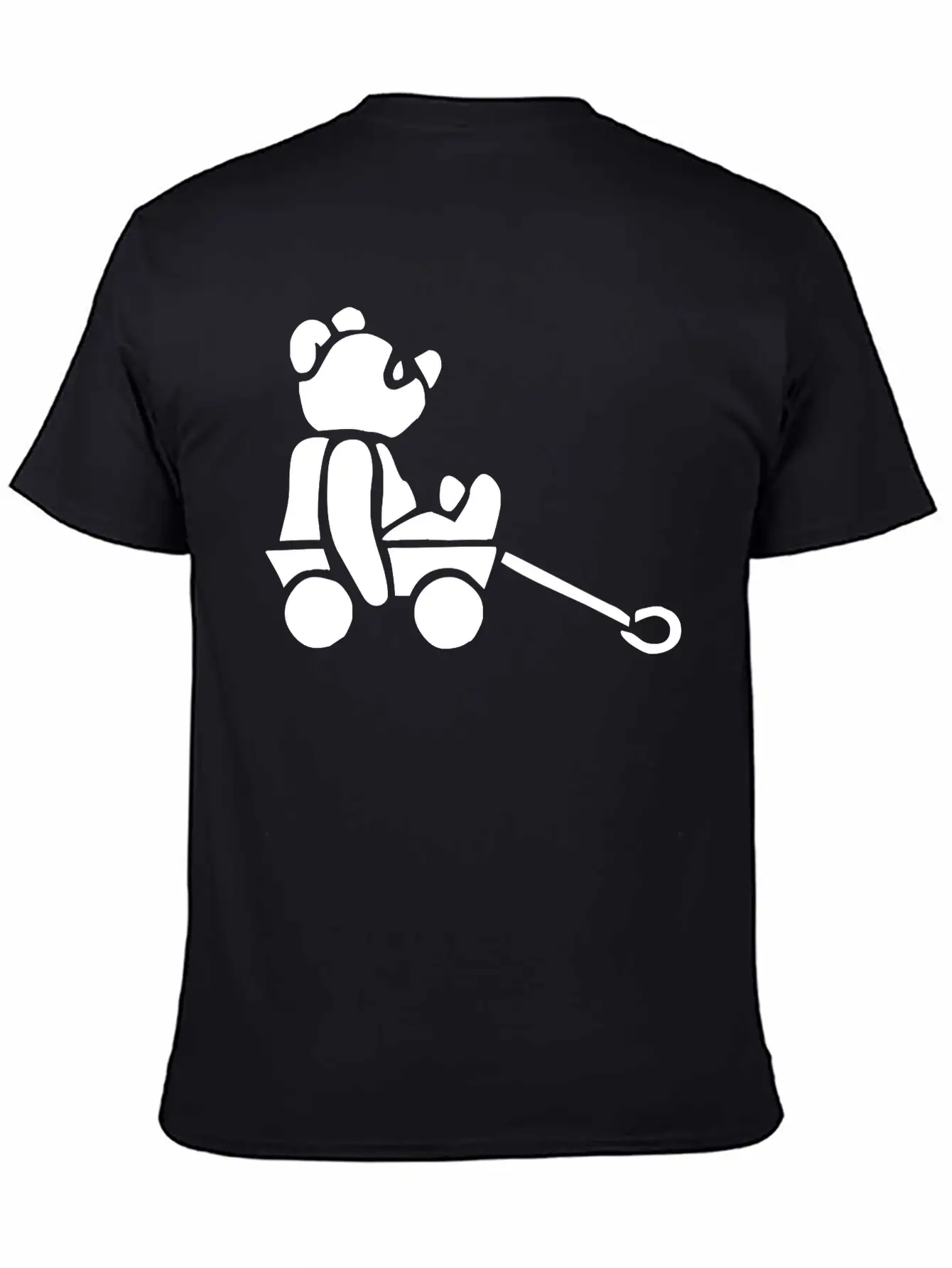 Baby Bear In A Cart Essential Cotton Tee For Daily Outfits – Unisex Style