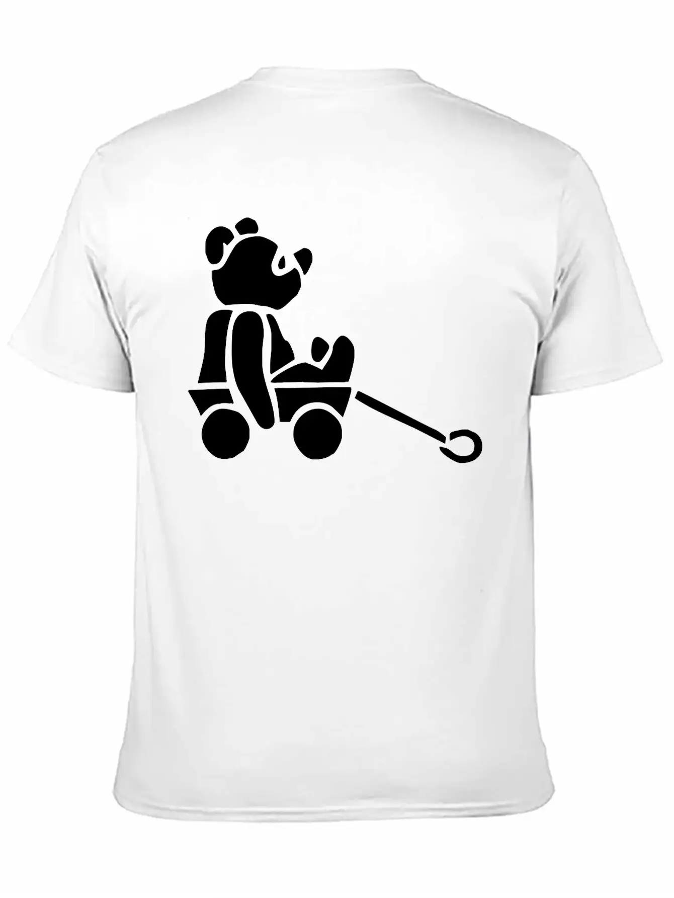 Baby Bear In A Cart Essential Cotton Tee For Daily Outfits – Unisex Style