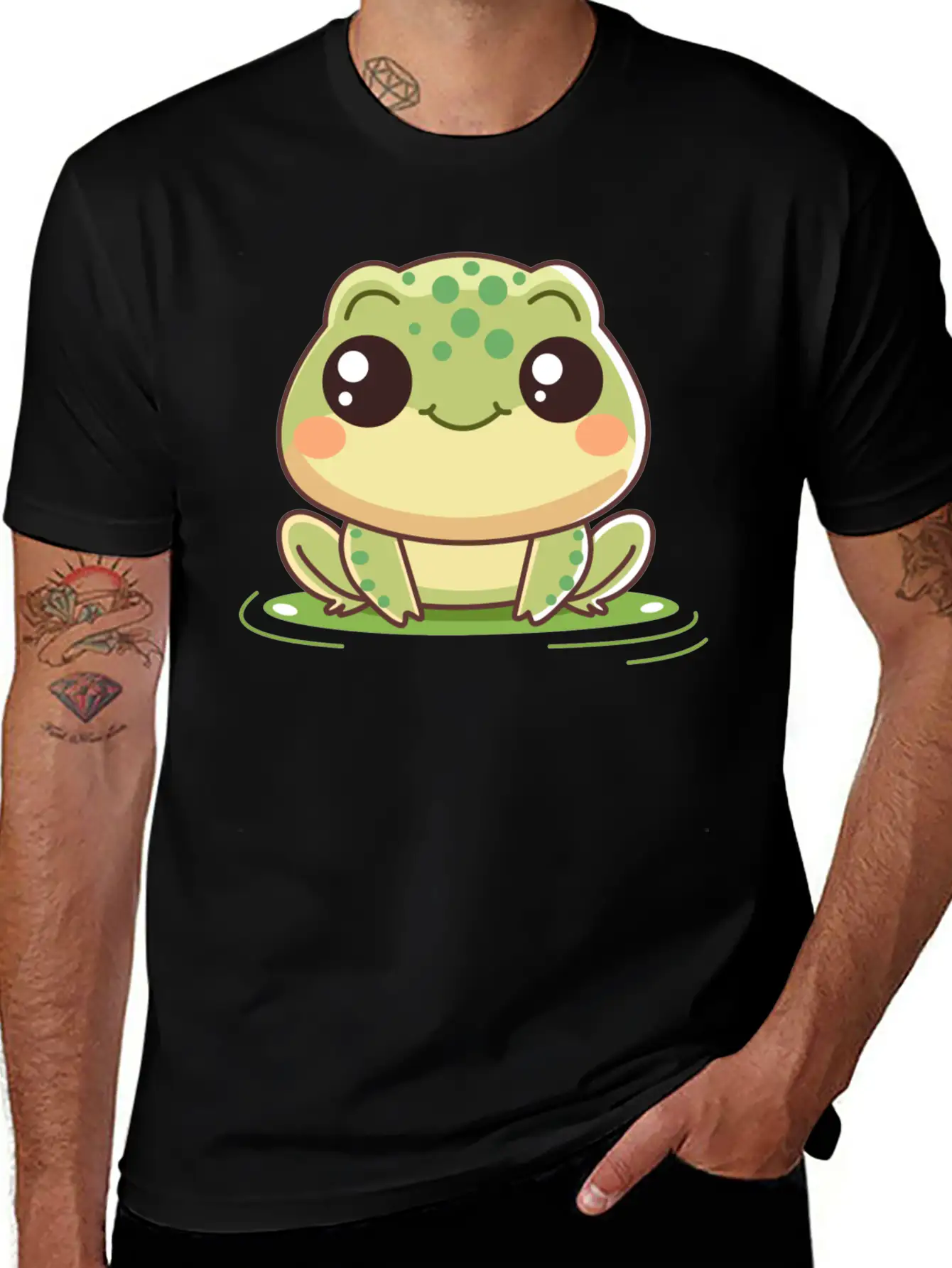 Baby Frog Kawaii Stylish Everyday T-Shirt – Unisex Basic Cotton Tee