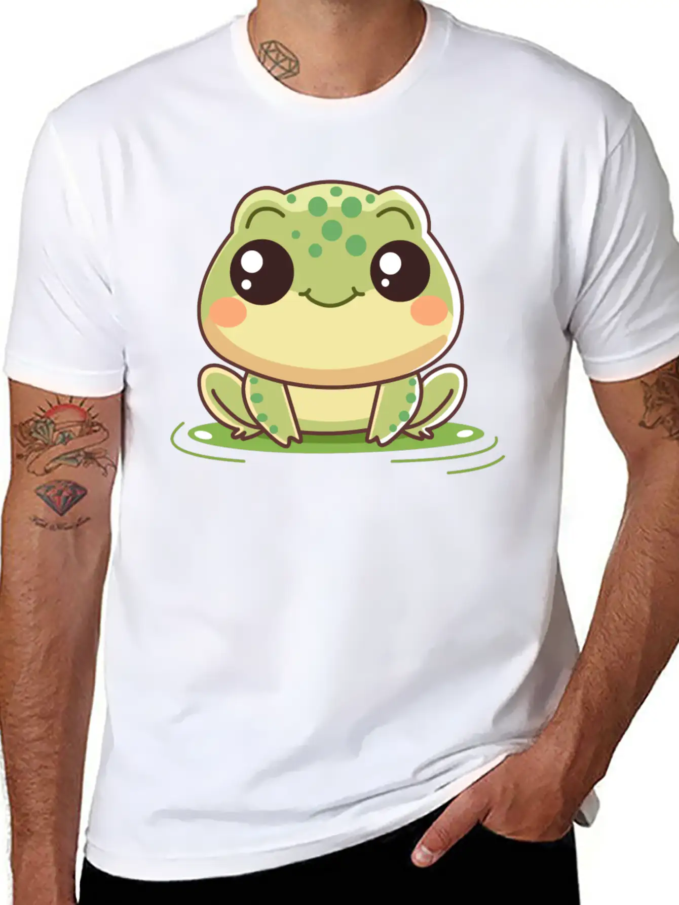 Baby Frog Kawaii Stylish Everyday T-Shirt – Unisex Basic Cotton Tee
