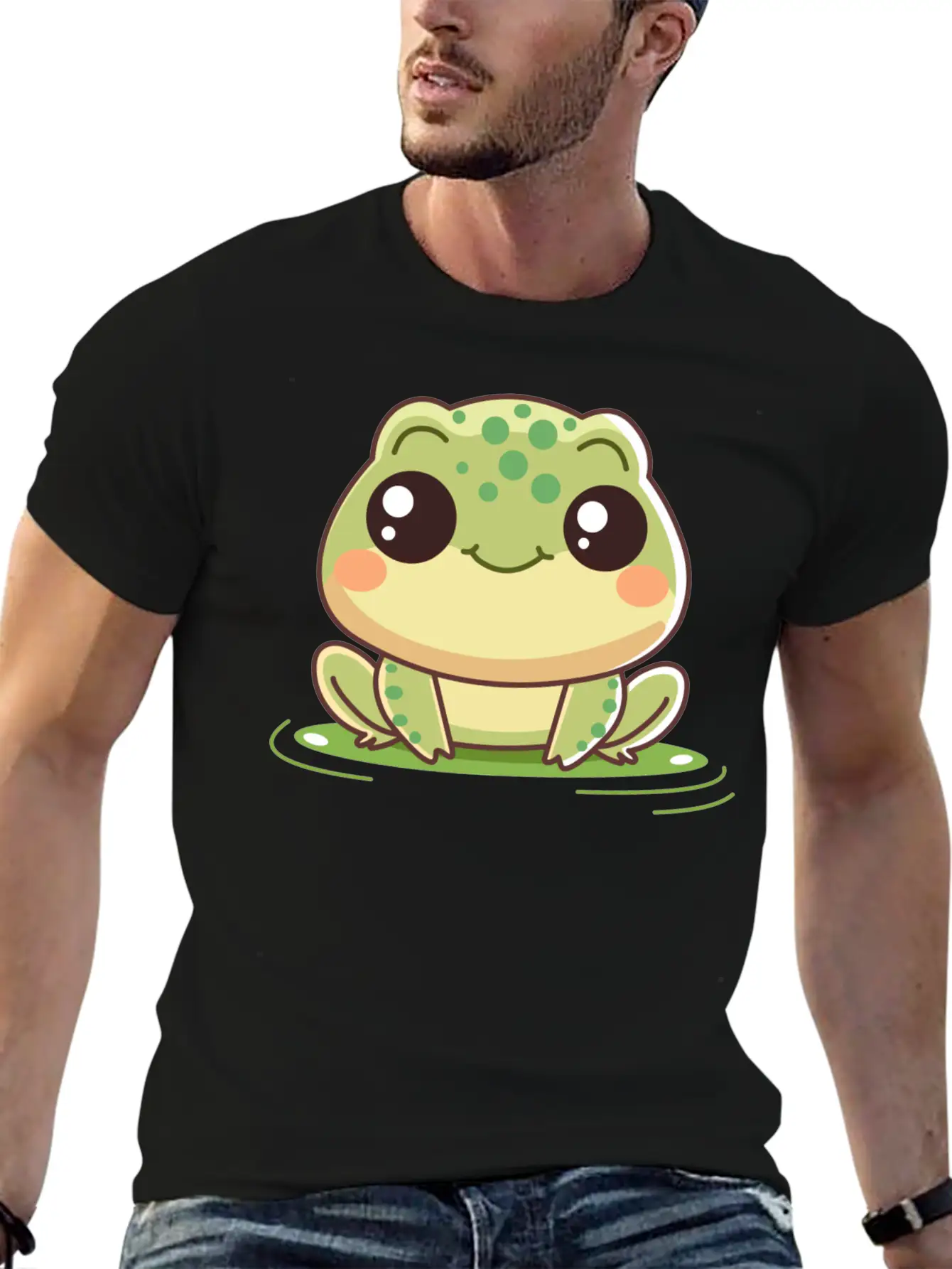 Baby Frog Kawaii Stylish Everyday T-Shirt – Unisex Basic Cotton Tee