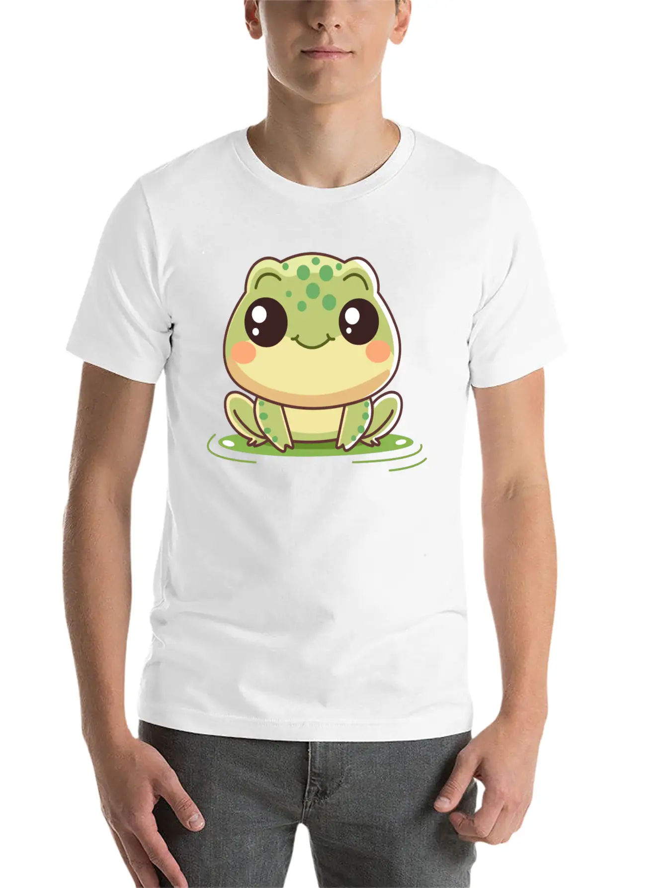 Baby Frog Kawaii Stylish Everyday T-Shirt – Unisex Basic Cotton Tee