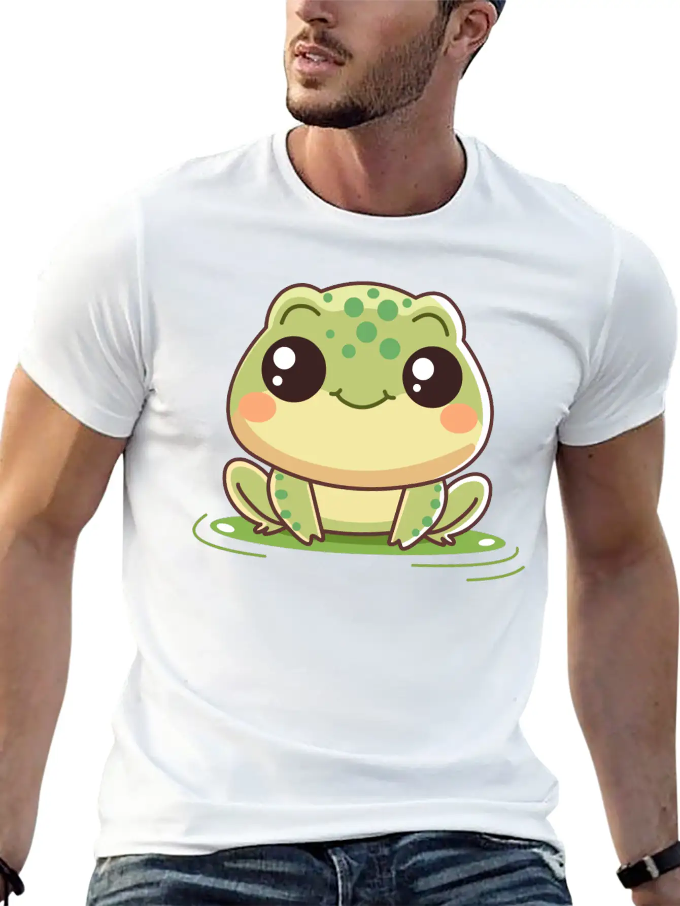 Baby Frog Kawaii Stylish Everyday T-Shirt – Unisex Basic Cotton Tee