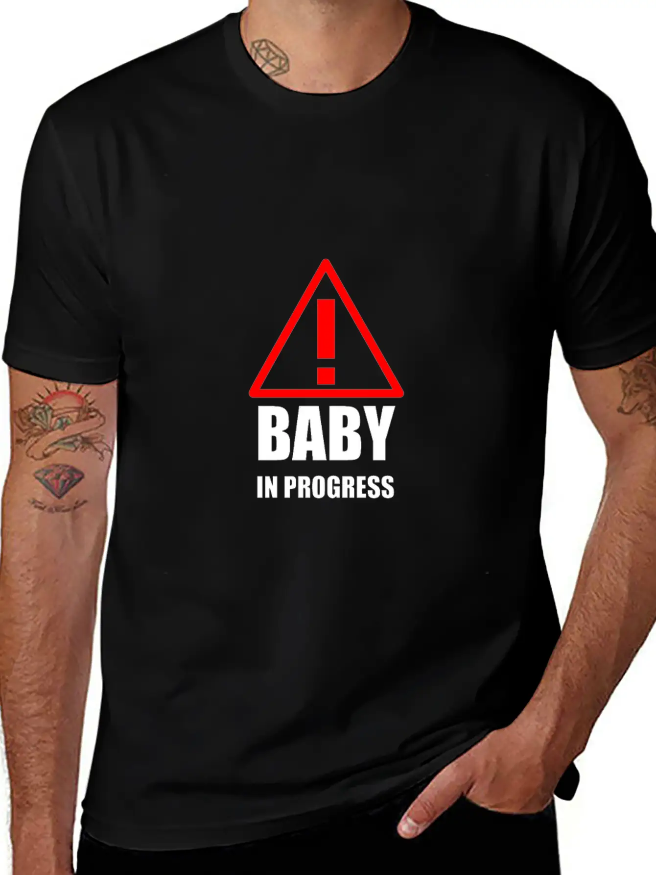 Baby In Progress Breathable Graphic T-Shirt – Perfect For Casual Days