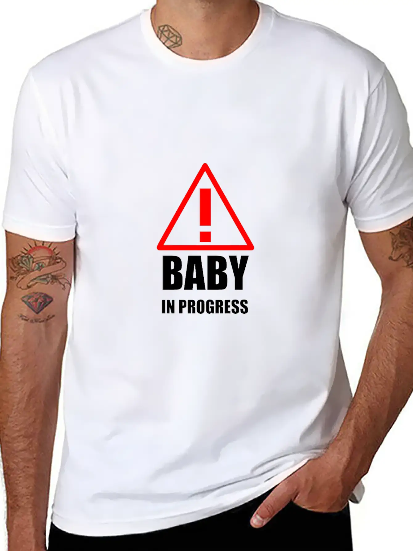 Baby In Progress Breathable Graphic T-Shirt – Perfect For Casual Days