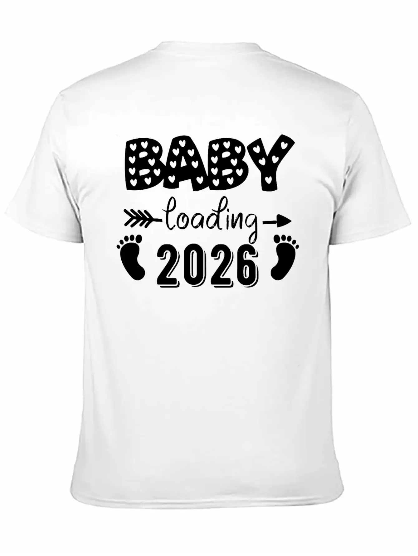 Baby Loading 2026 Hearts And Footprints Basic Graphic T-Shirt – Daily Comfort In Soft Cotton