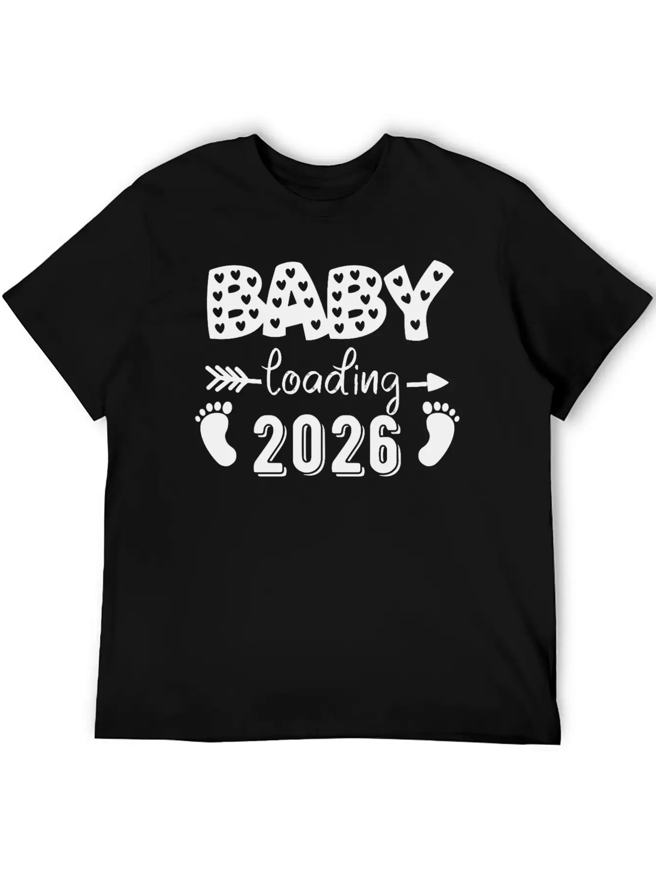 Baby Loading 2026 Hearts And Footprints Basic Graphic T-Shirt – Daily Comfort In Soft Cotton