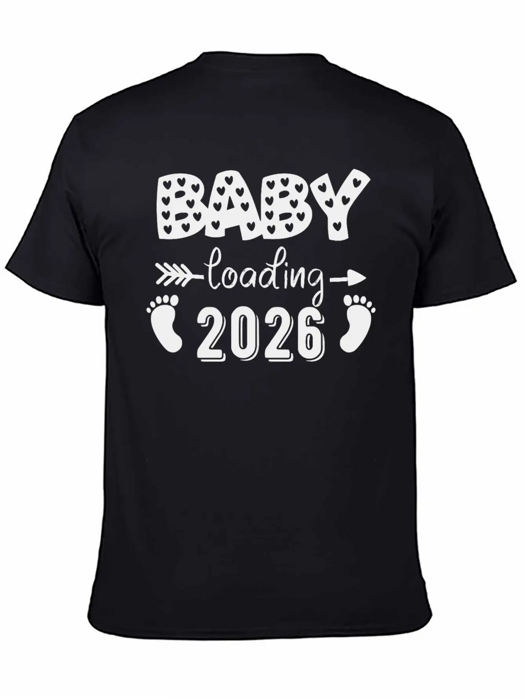 Baby Loading 2026 Hearts And Footprints Basic Graphic T-Shirt – Daily Comfort In Soft Cotton