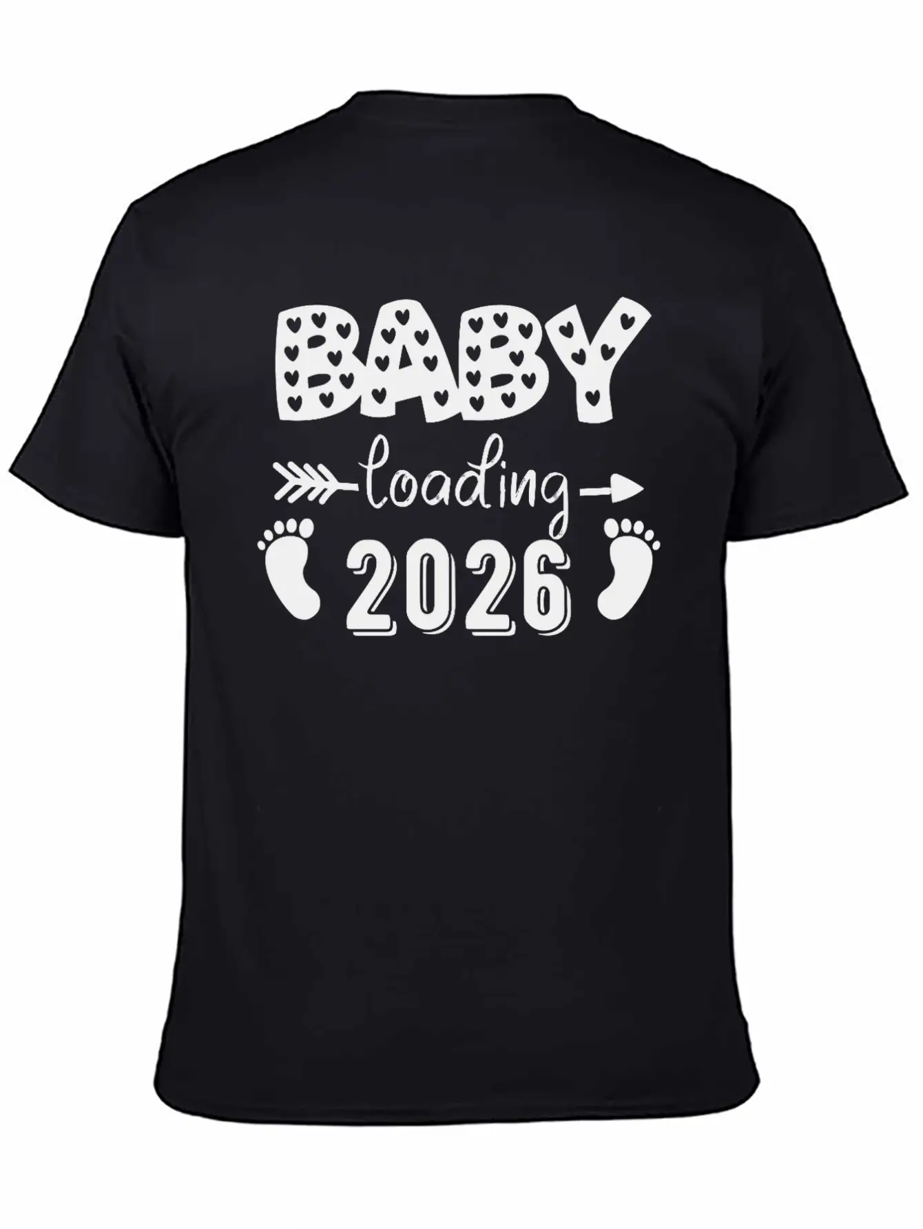 Baby Loading 2026 Hearts And Footprints Basic Graphic T-Shirt – Daily Comfort In Soft Cotton