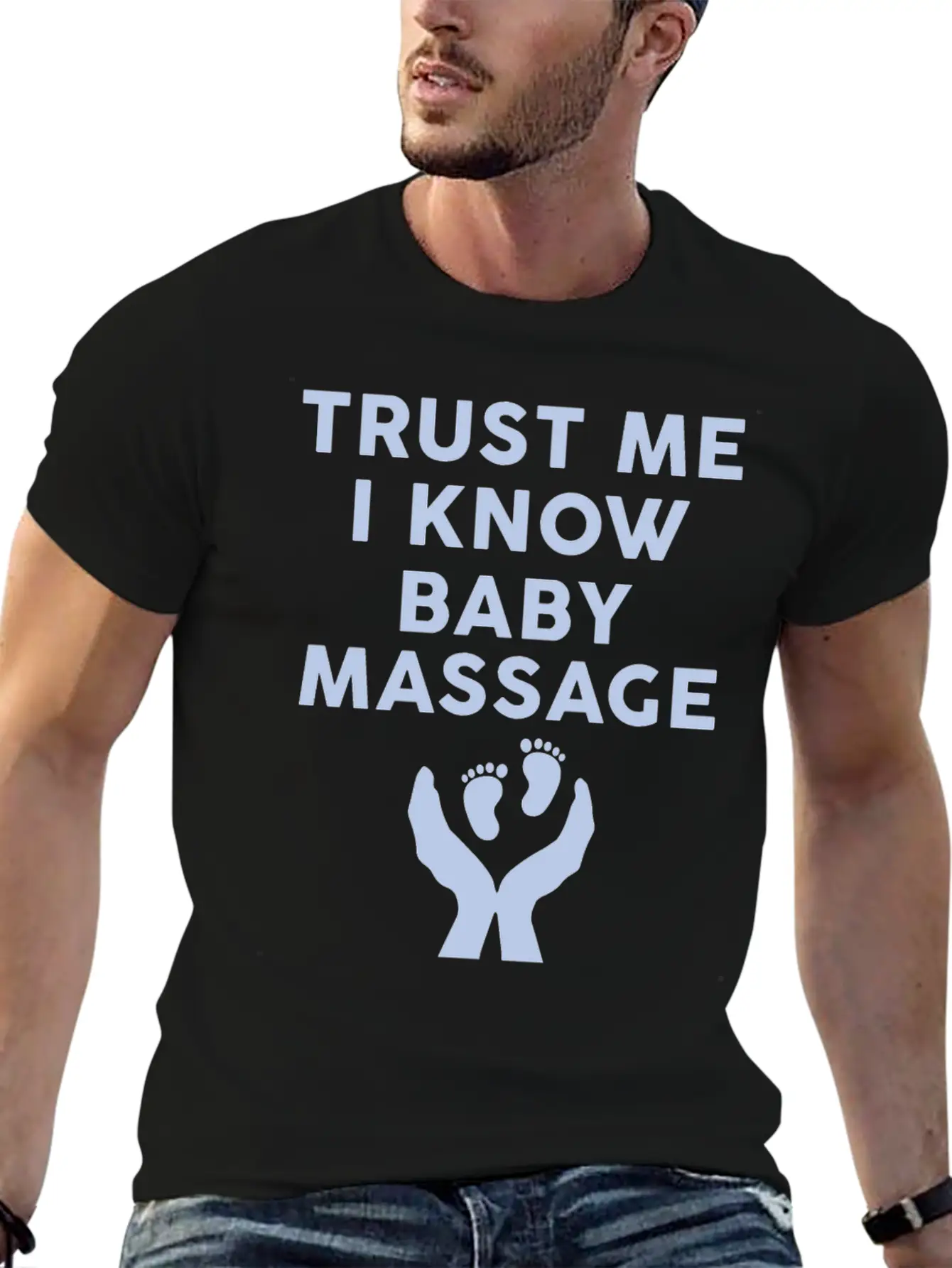 Baby Massage Therapist Basic Graphic T-Shirt – Daily Comfort In Soft Cotton