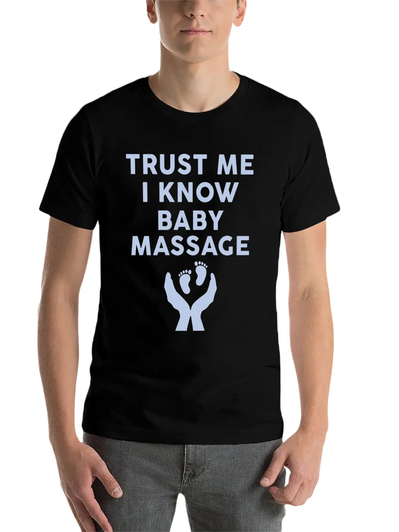 Baby Massage Therapist Basic Graphic T-Shirt – Daily Comfort In Soft Cotton