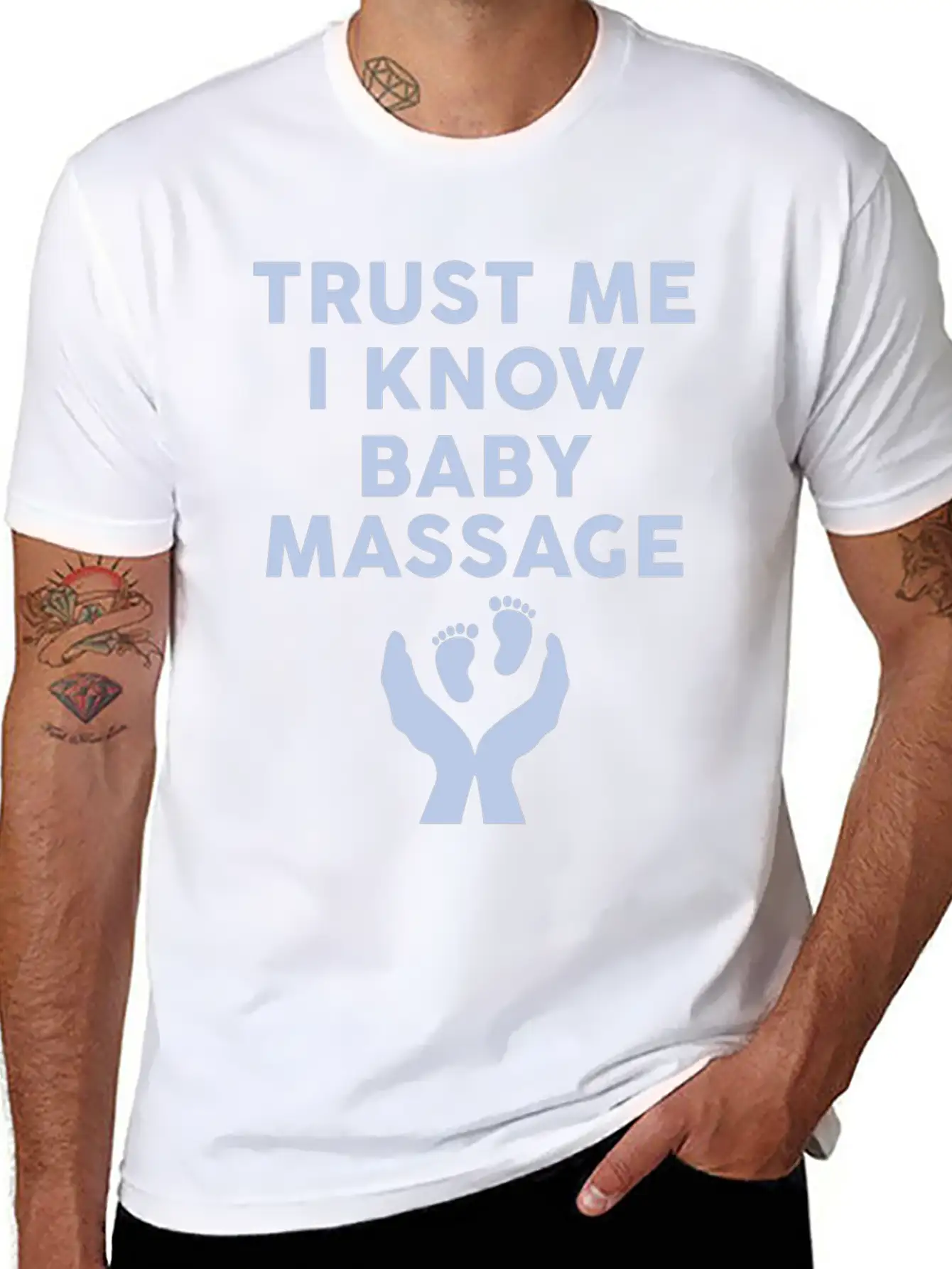 Baby Massage Therapist Basic Graphic T-Shirt – Daily Comfort In Soft Cotton