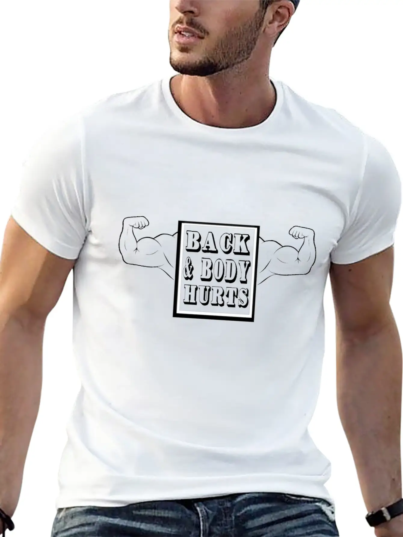 Back And Body Hurts Classic Cotton Tee – Unisex Comfort For Any Season