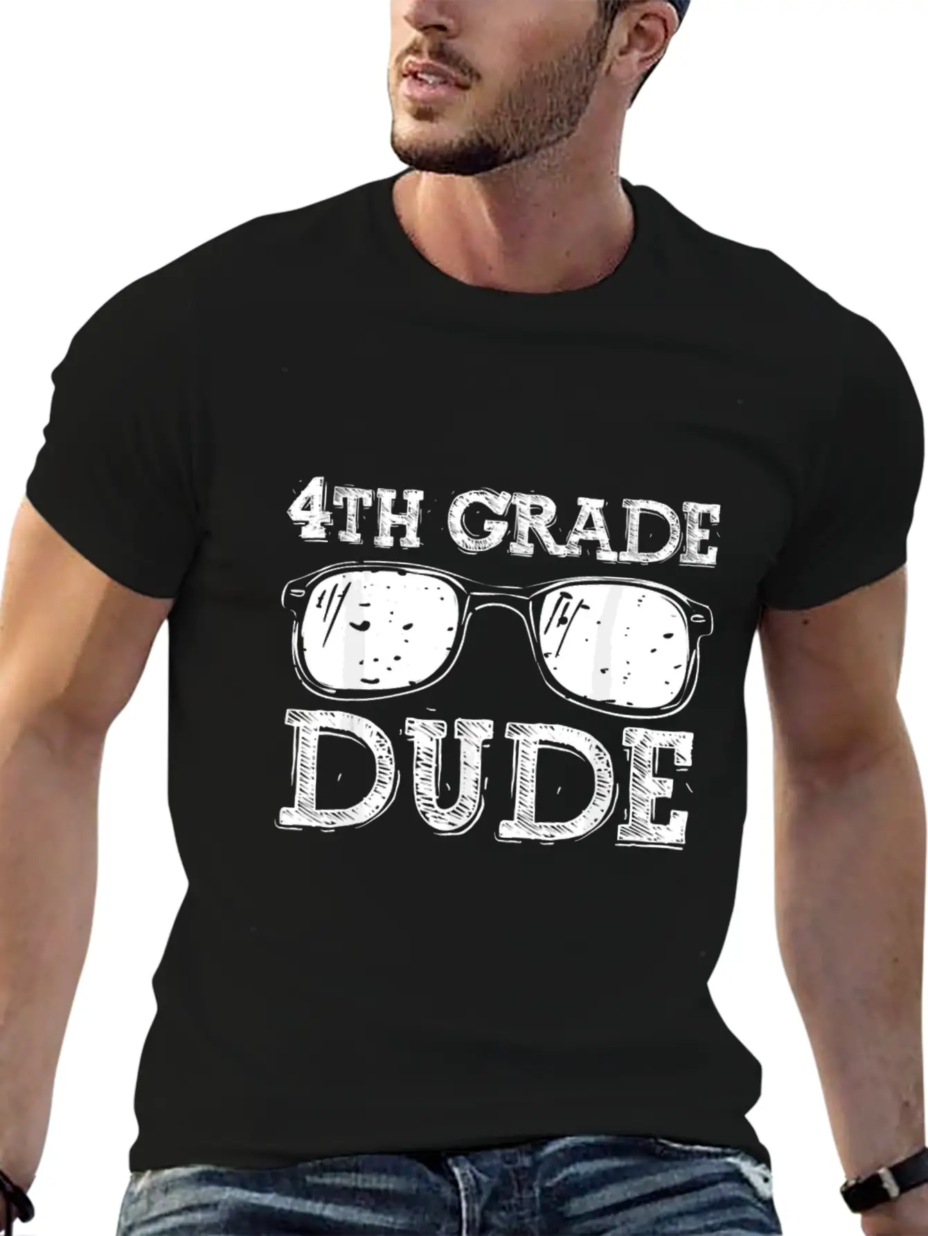 Back To School 4th Grade Dude Relaxed Everyday Tee – Lightweight And Durable Cotton