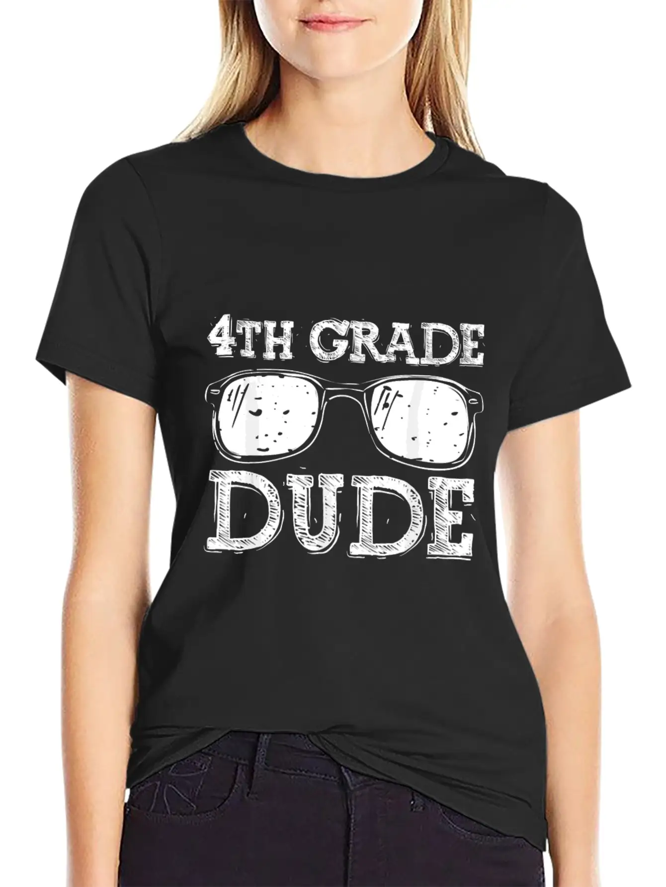 Back To School 4th Grade Dude Relaxed Everyday Tee – Lightweight And Durable Cotton