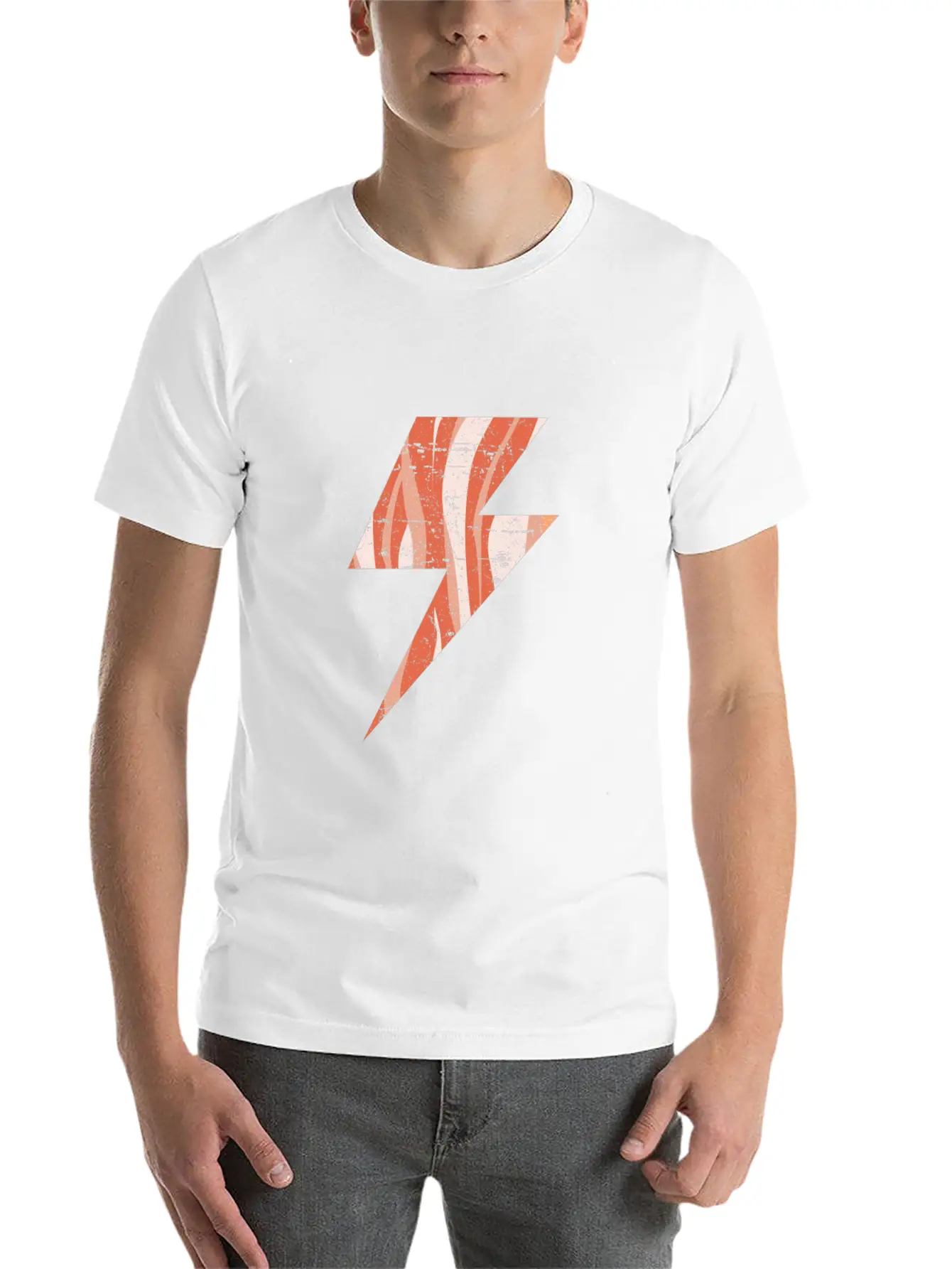 Bacon Lightning Bolt Keto Diet Shocking Timeless Short Sleeve Tee – Comfy And Minimalist Design
