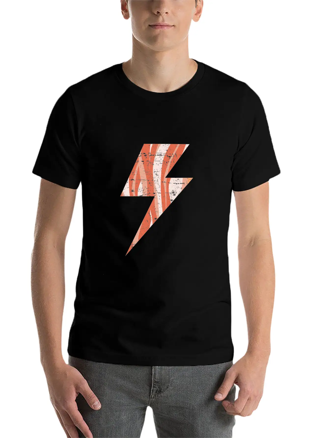 Bacon Lightning Bolt Keto Diet Shocking Timeless Short Sleeve Tee – Comfy And Minimalist Design