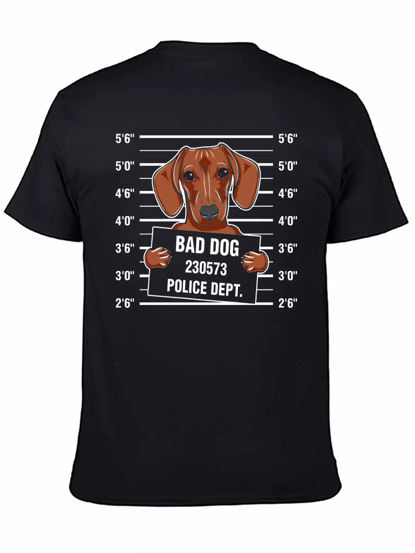 Bad Dog Dachshund Tshirt Basic Graphic T-Shirt – Daily Comfort In Soft Cotton