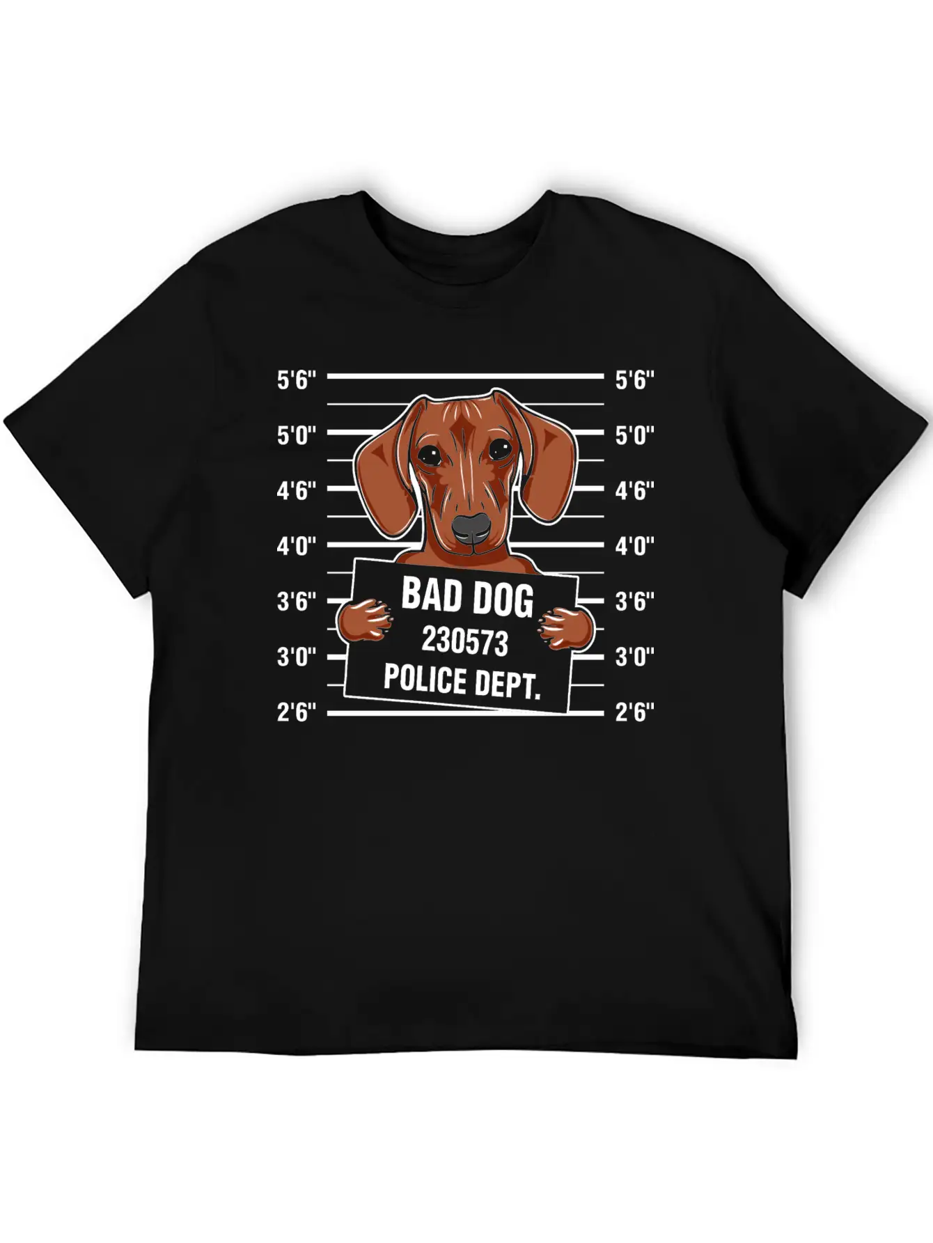 Bad Dog Dachshund Tshirt Basic Graphic T-Shirt – Daily Comfort In Soft Cotton