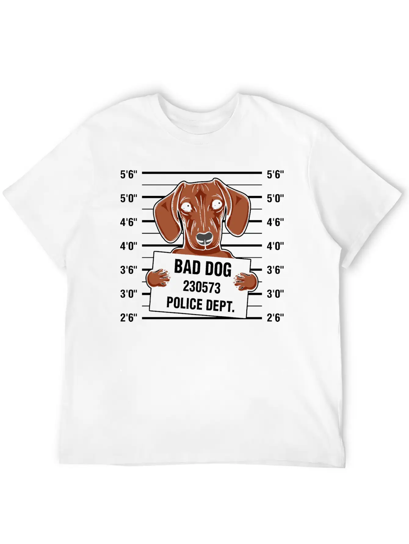 Bad Dog Dachshund Tshirt Basic Graphic T-Shirt – Daily Comfort In Soft Cotton