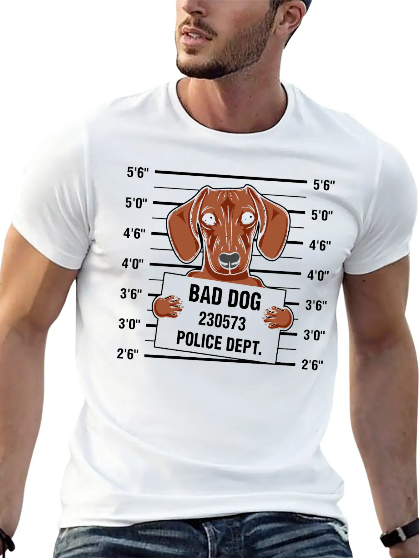 Bad Dog Dachshund Tshirt Basic Graphic T-Shirt – Daily Comfort In Soft Cotton