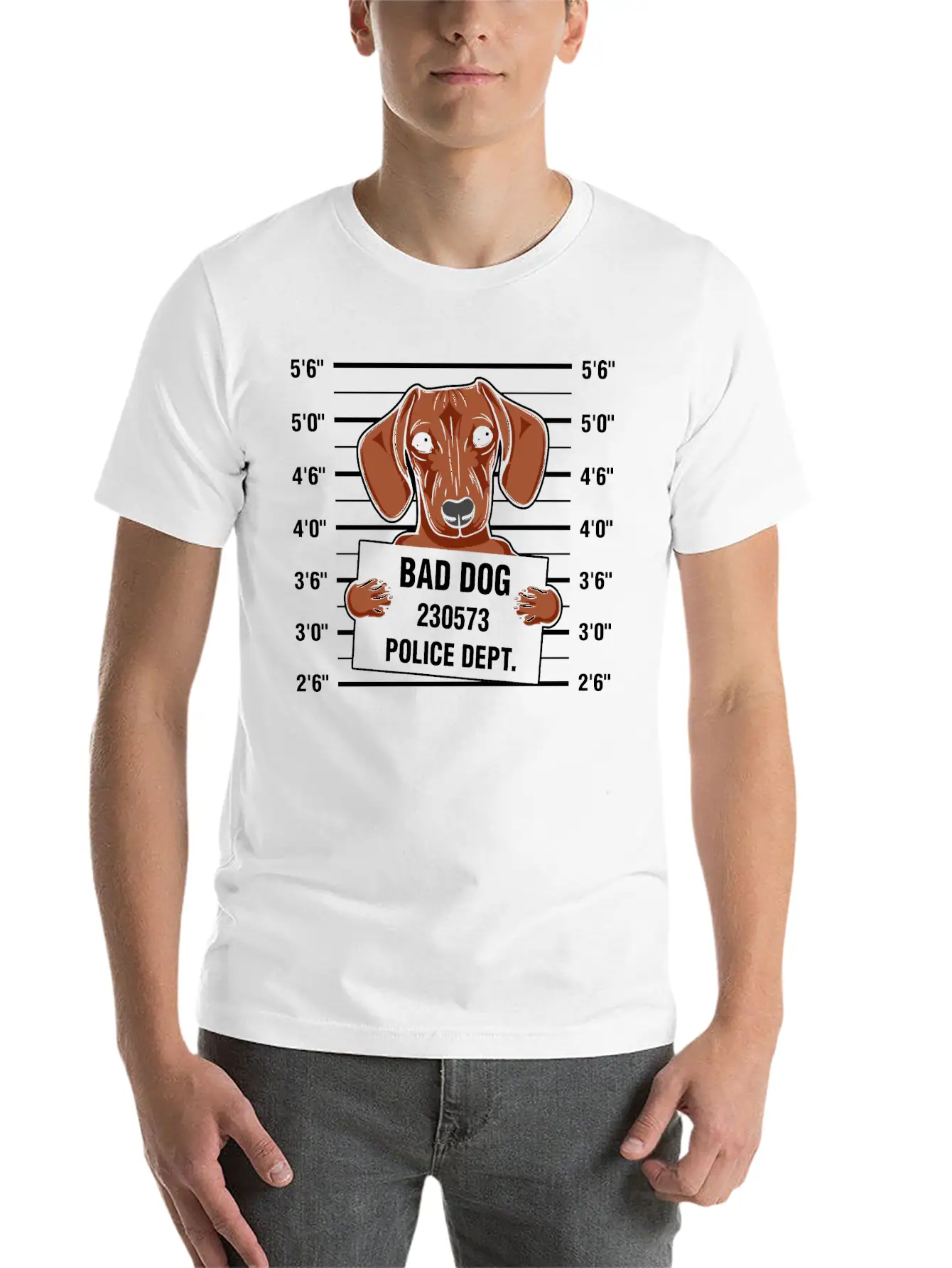 Bad Dog Dachshund Tshirt Basic Graphic T-Shirt – Daily Comfort In Soft Cotton