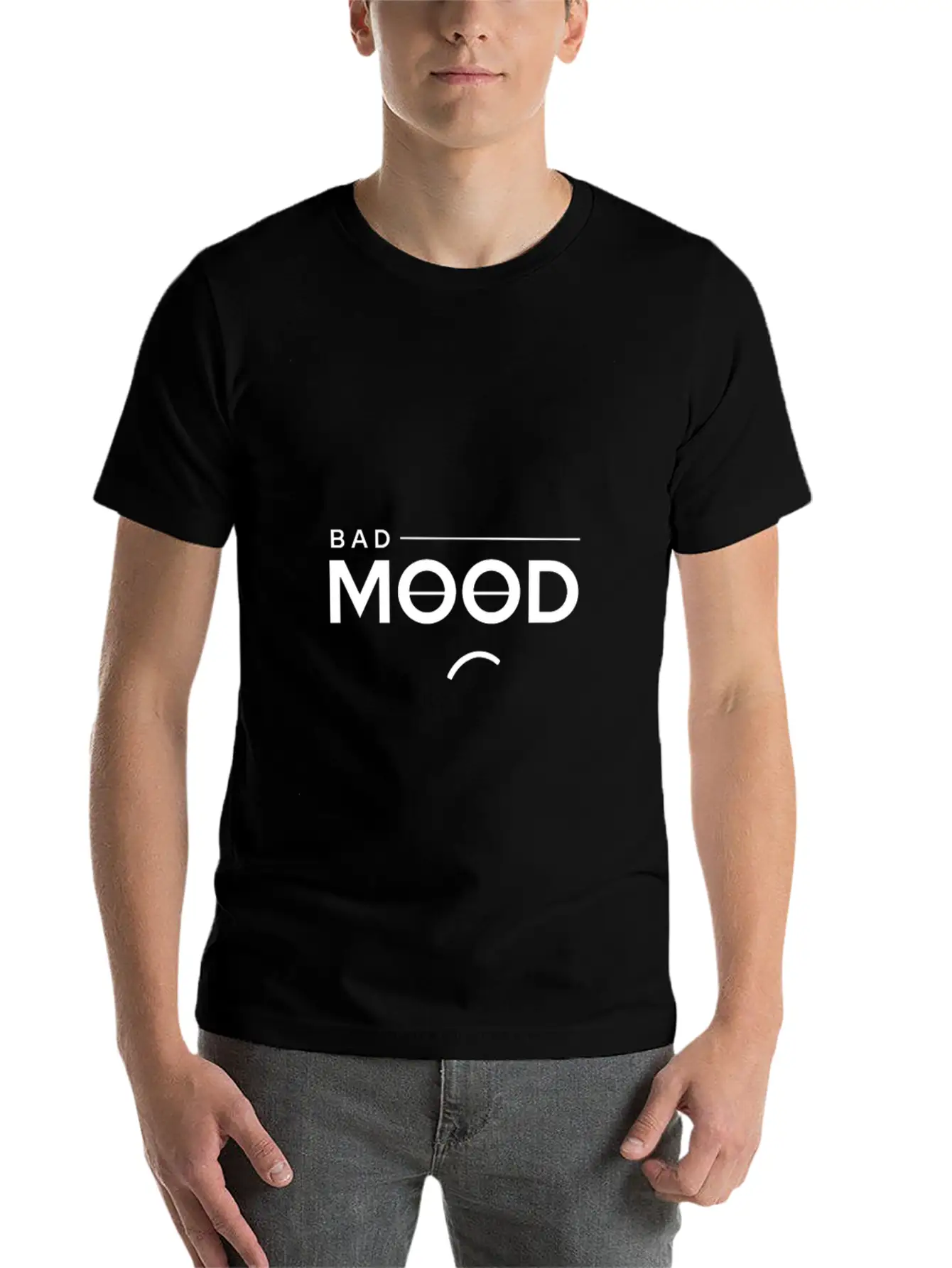 Bad Mood Essential Cotton Tee For Daily Outfits – Unisex Style