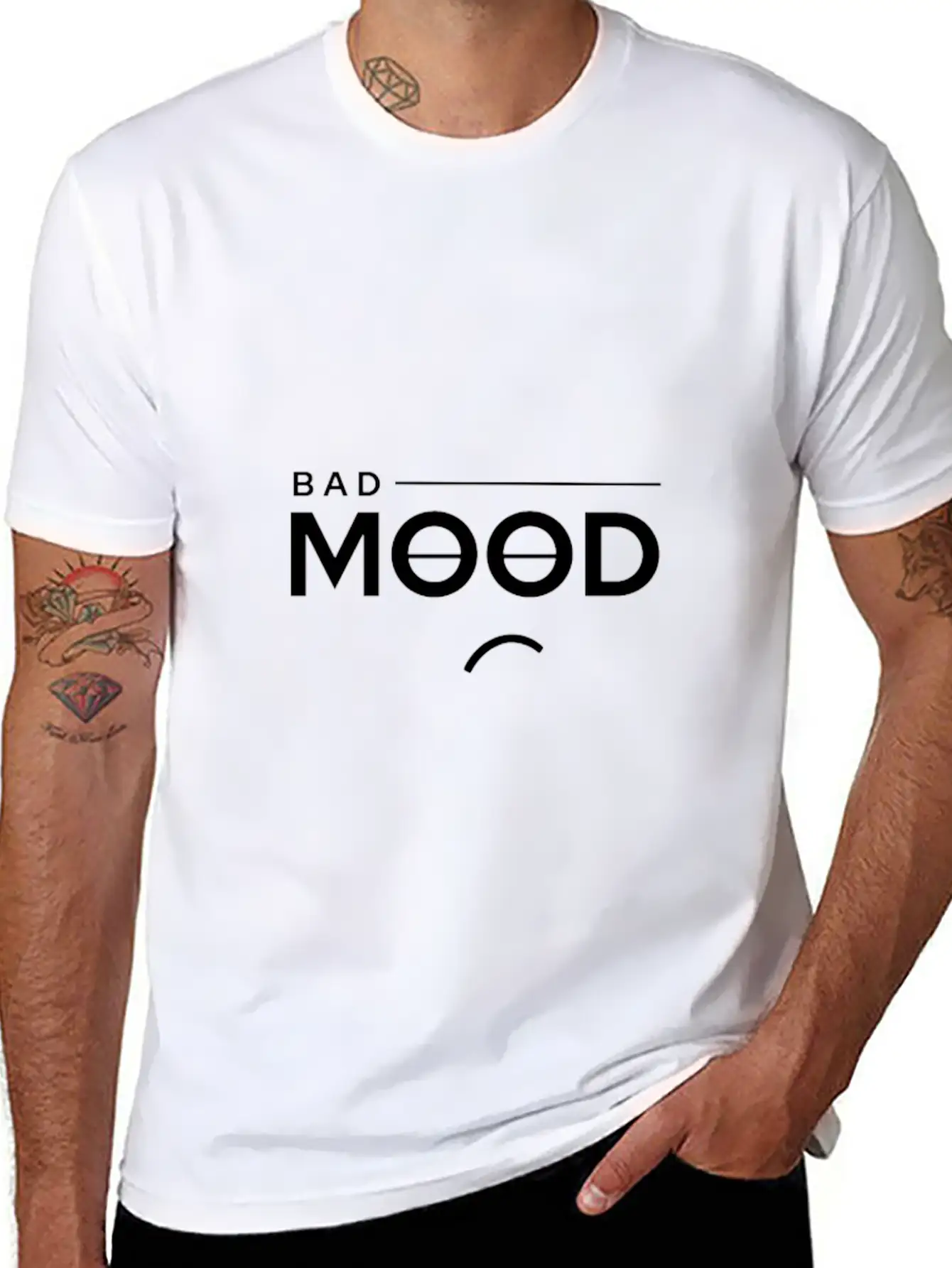 Bad Mood Essential Cotton Tee For Daily Outfits – Unisex Style