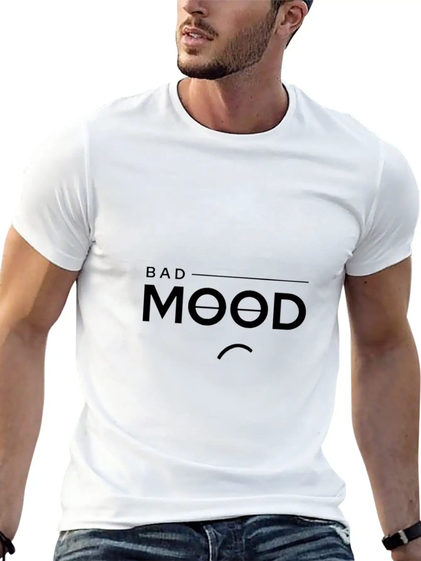 Bad Mood Essential Cotton Tee For Daily Outfits – Unisex Style