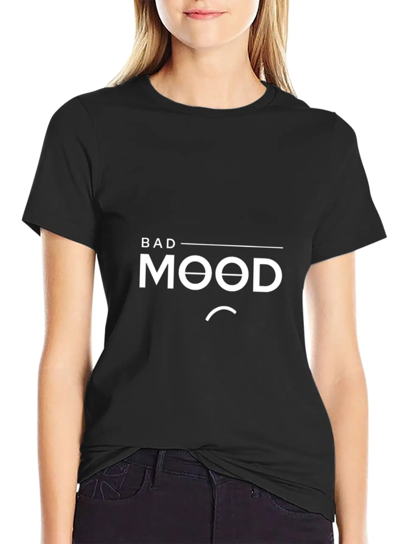 Bad Mood Essential Cotton Tee For Daily Outfits – Unisex Style