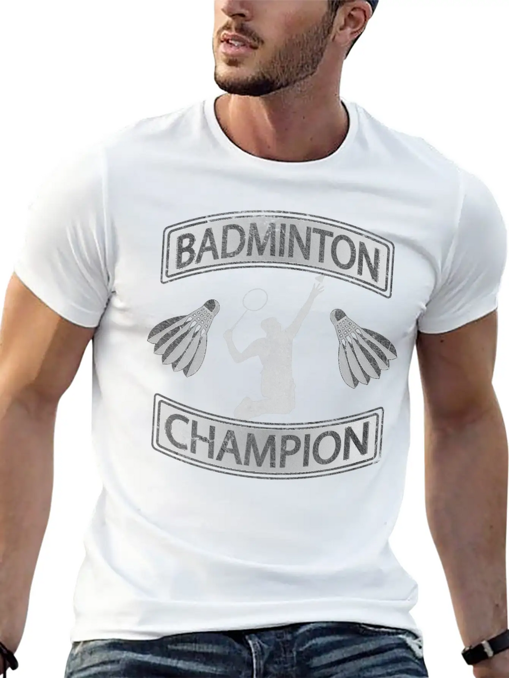 Badminton Champion Smash Unisex Casual T-Shirt – Clean Design For Daily Comfort