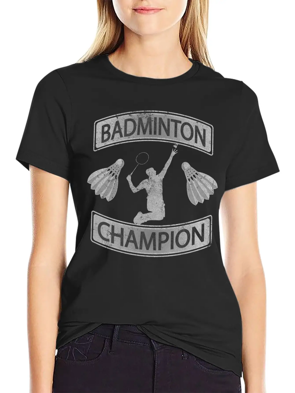 Badminton Champion Smash Unisex Casual T-Shirt – Clean Design For Daily Comfort