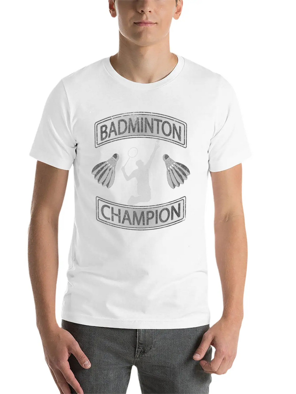 Badminton Champion Smash Unisex Casual T-Shirt – Clean Design For Daily Comfort