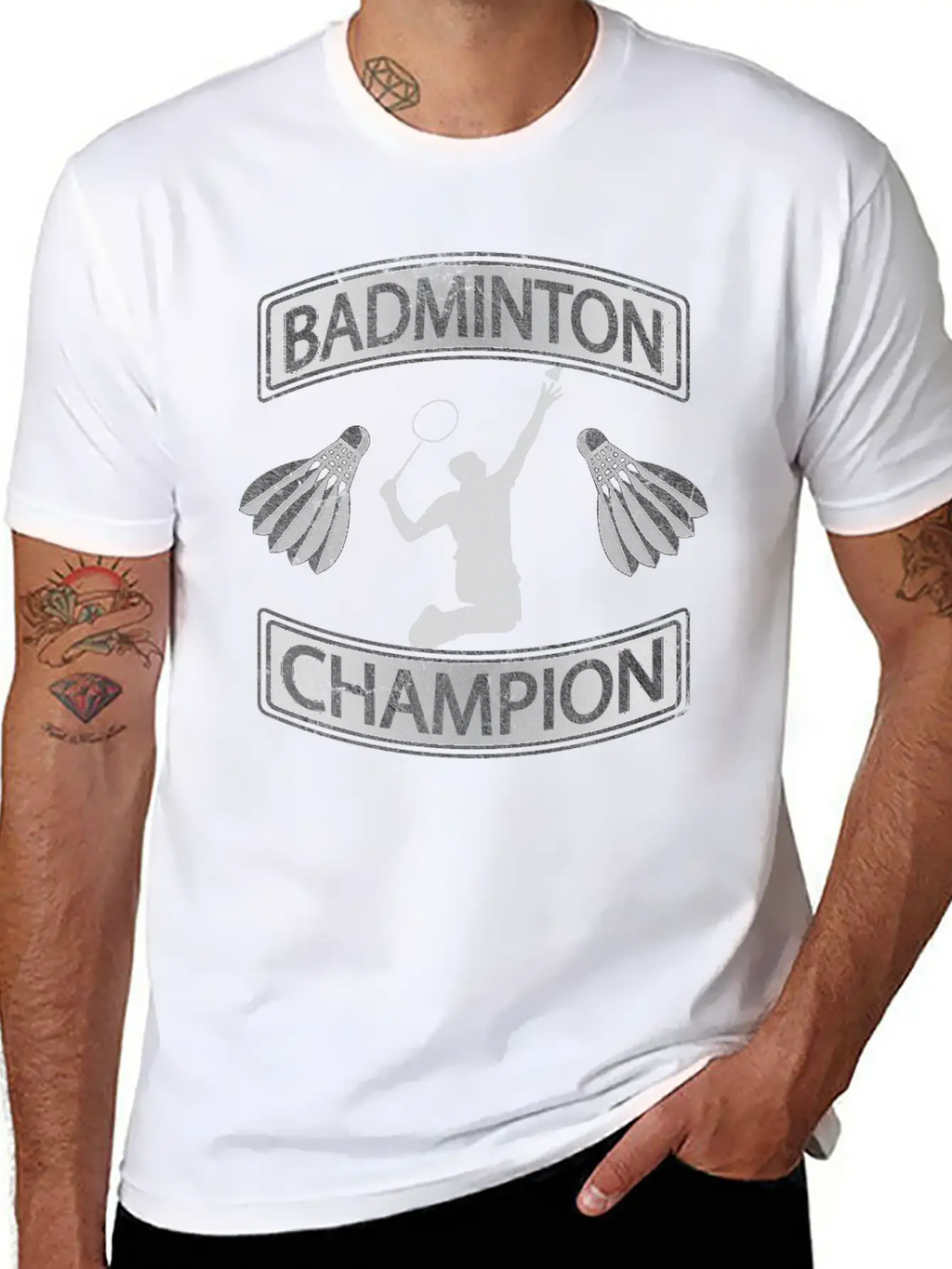 Badminton Champion Smash Unisex Casual T-Shirt – Clean Design For Daily Comfort