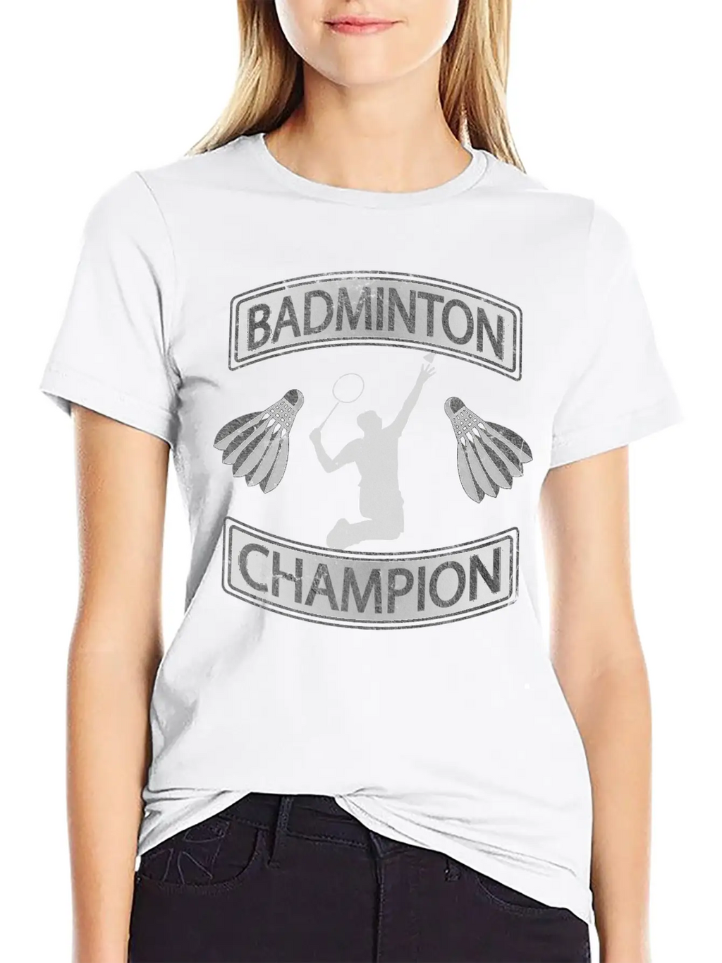 Badminton Champion Smash Unisex Casual T-Shirt – Clean Design For Daily Comfort