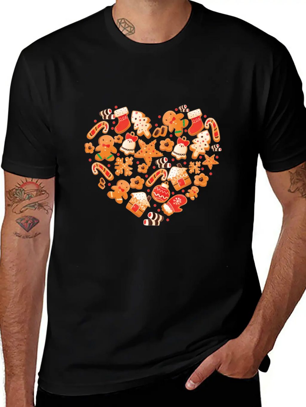 Bake Baking Gingerbread Man Breathable Graphic T-Shirt – Perfect For Casual Days
