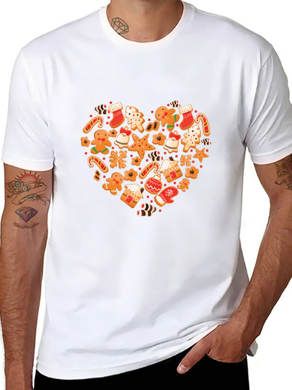 Bake Baking Gingerbread Man Breathable Graphic T-Shirt – Perfect For Casual Days