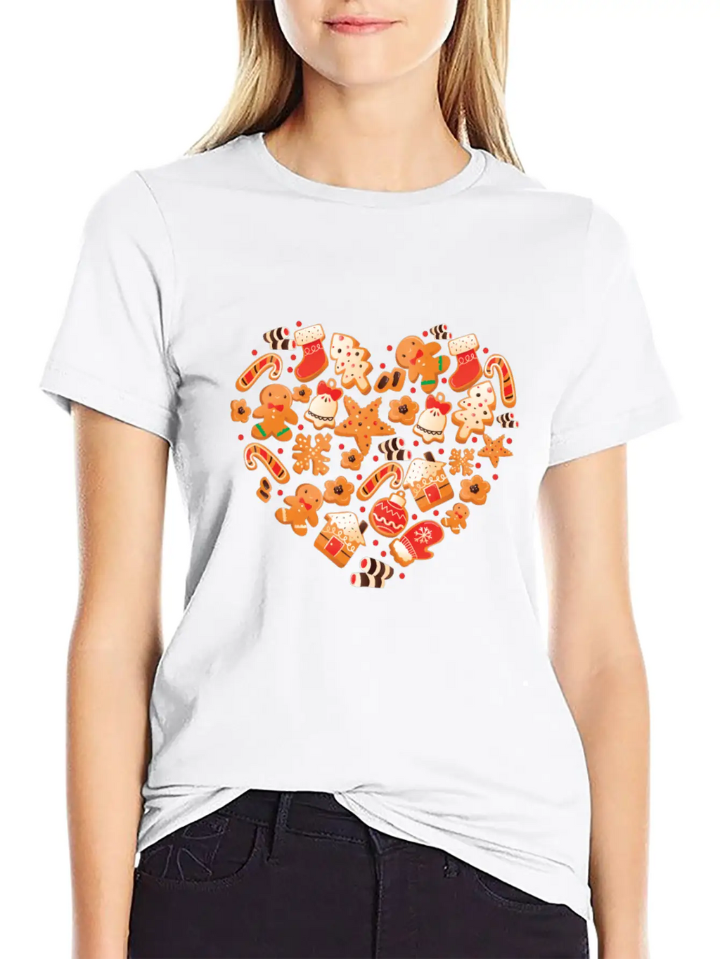Bake Baking Gingerbread Man Breathable Graphic T-Shirt – Perfect For Casual Days