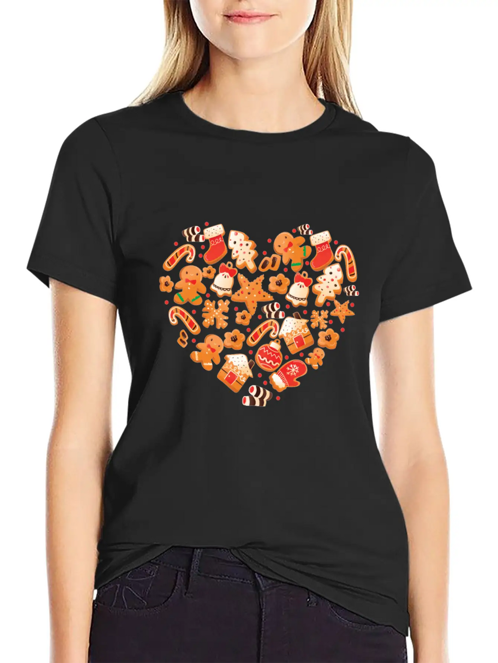 Bake Baking Gingerbread Man Breathable Graphic T-Shirt – Perfect For Casual Days