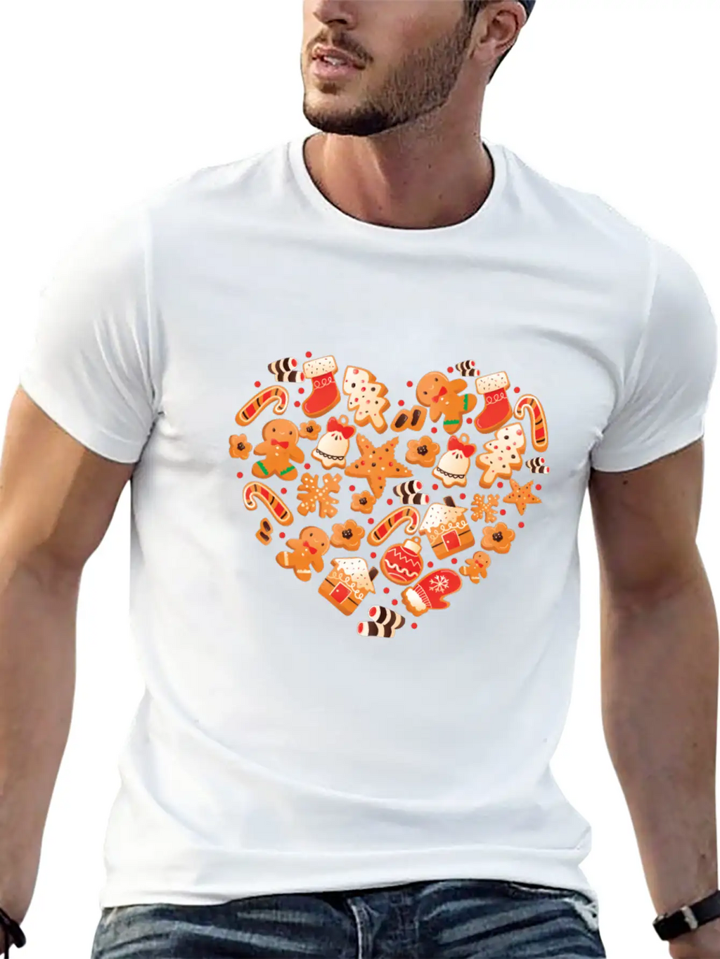 Bake Baking Gingerbread Man Breathable Graphic T-Shirt – Perfect For Casual Days