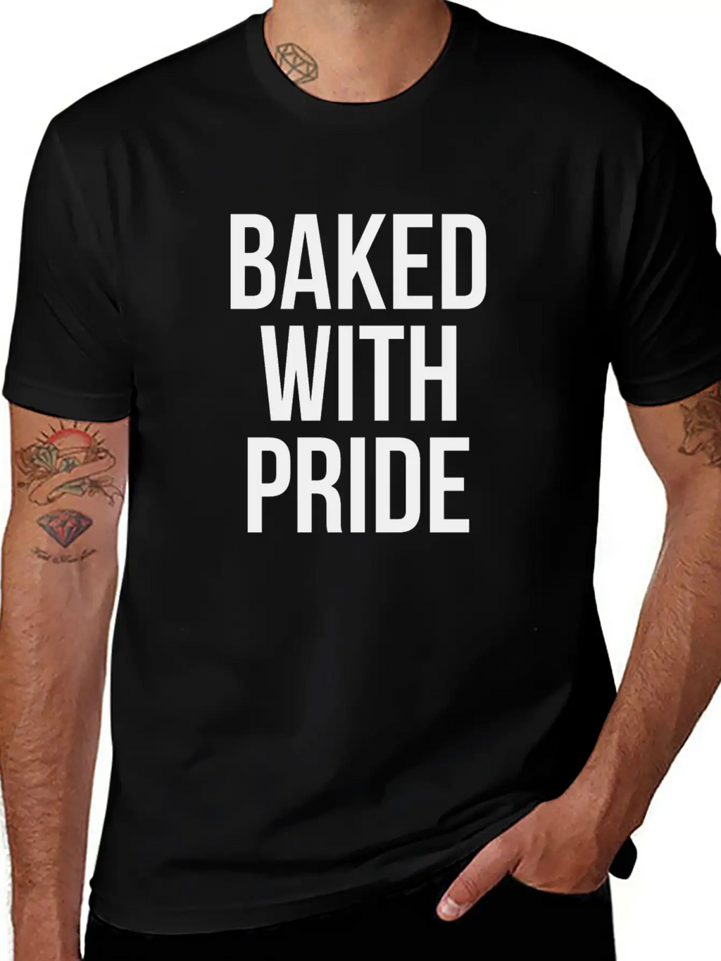 BAKED WITH PRIDE Classic Cotton Tee – Unisex Comfort For Any Season