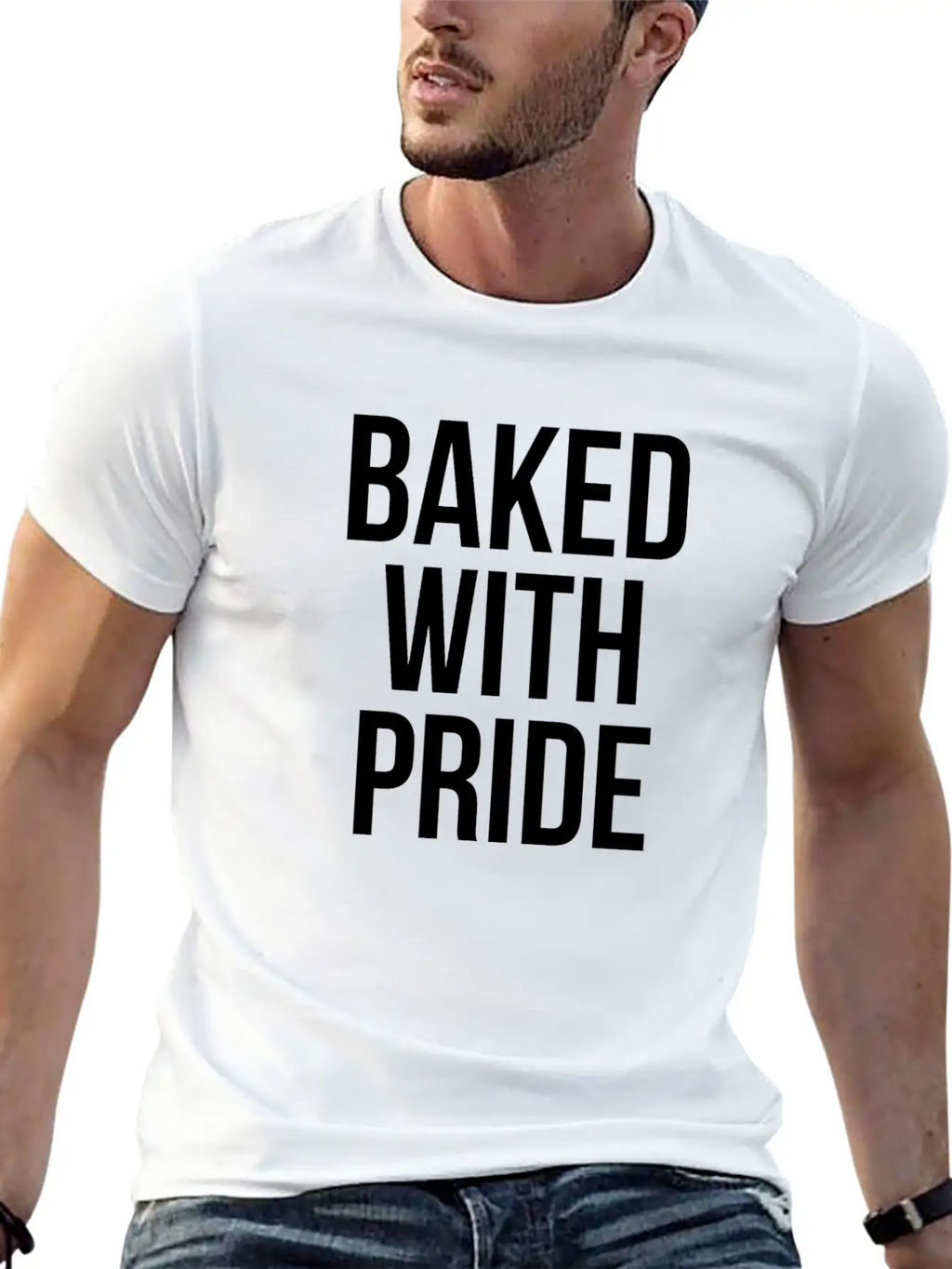 BAKED WITH PRIDE Classic Cotton Tee – Unisex Comfort For Any Season