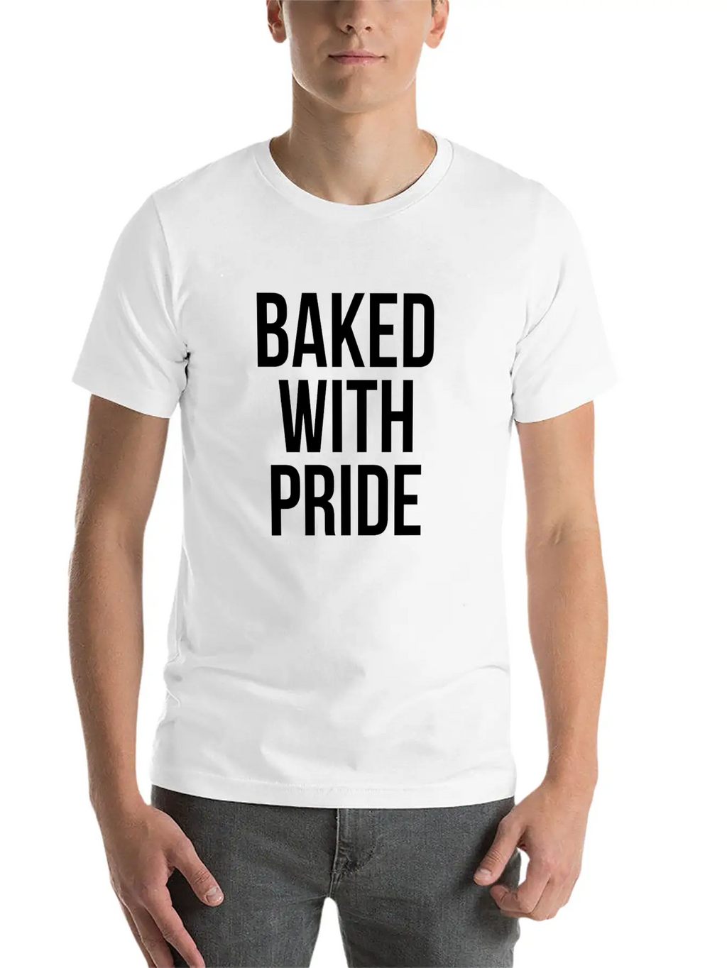 BAKED WITH PRIDE Classic Cotton Tee – Unisex Comfort For Any Season