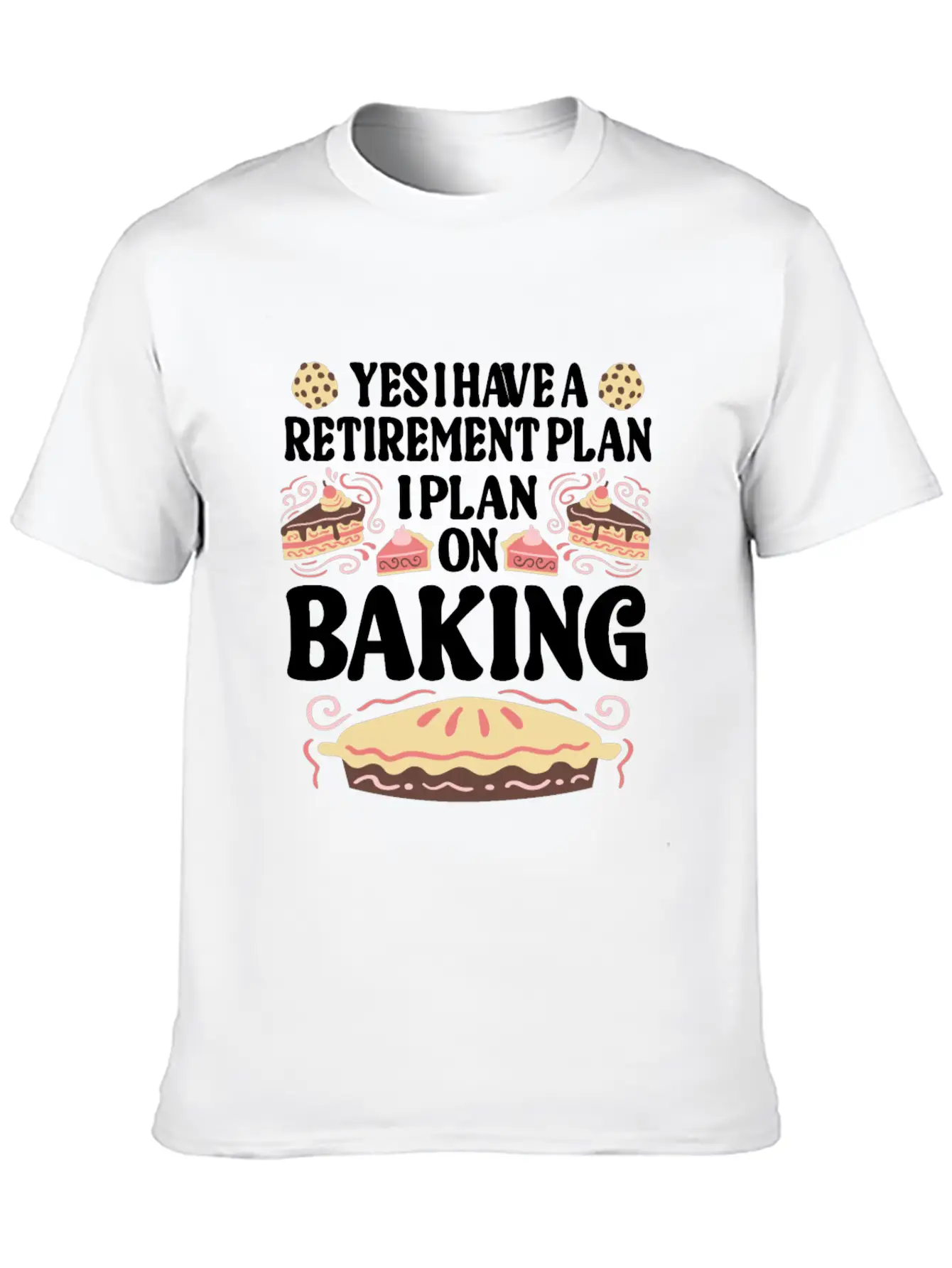 Baking Pun Bake Cook Chef Baker Relaxed Everyday Tee – Lightweight And Durable Cotton